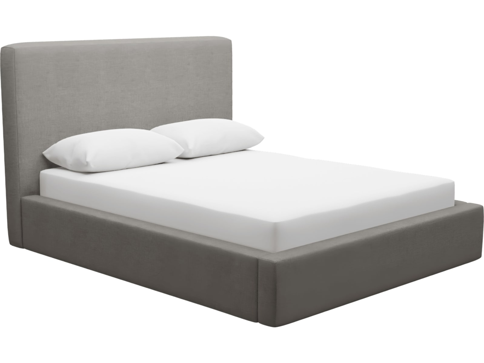 Felix Gas Lift Bed Isla Soft Grey color Isla Soft Grey