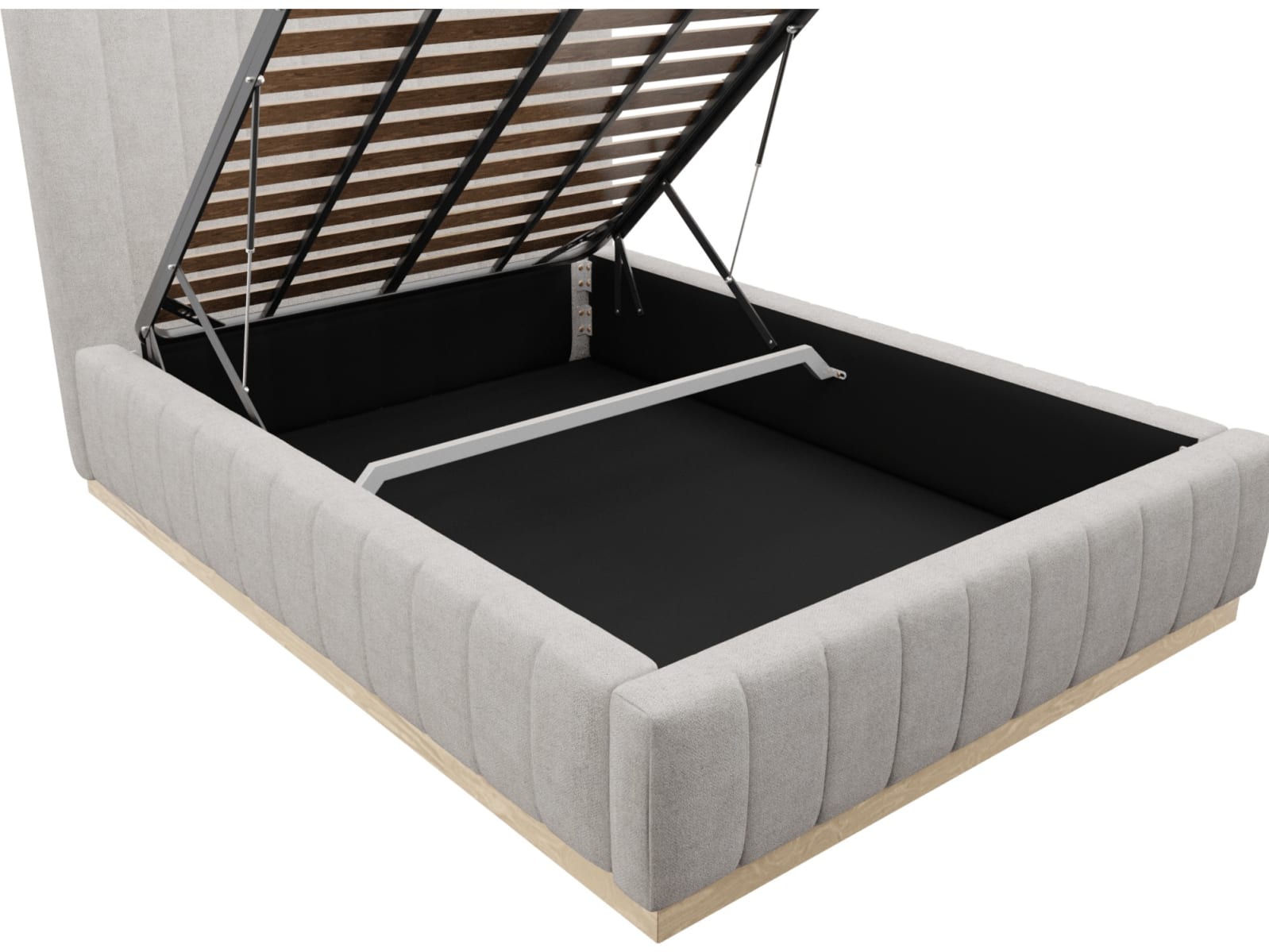 Brentwood Gas Lift Bed Avon Mineral color Avon Mineral