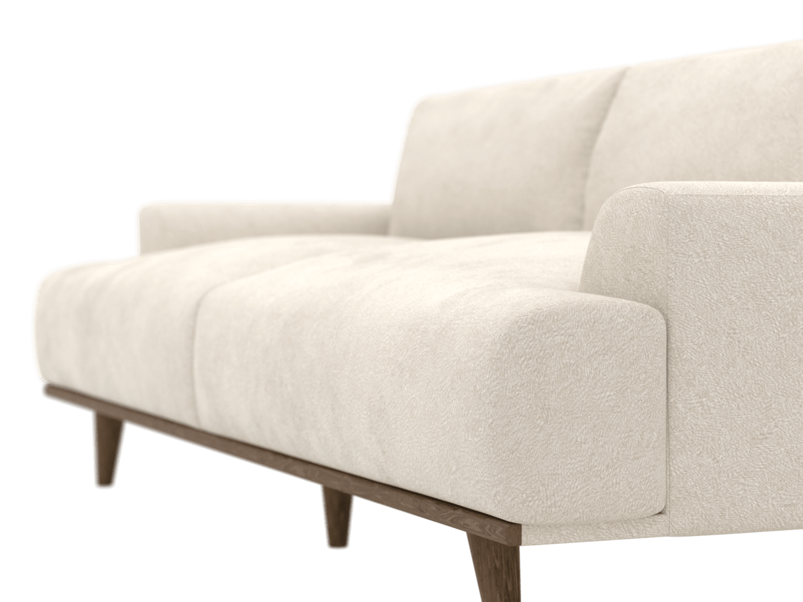 Dane Muse Flax Sofa - 3 Seater color Muse Flax