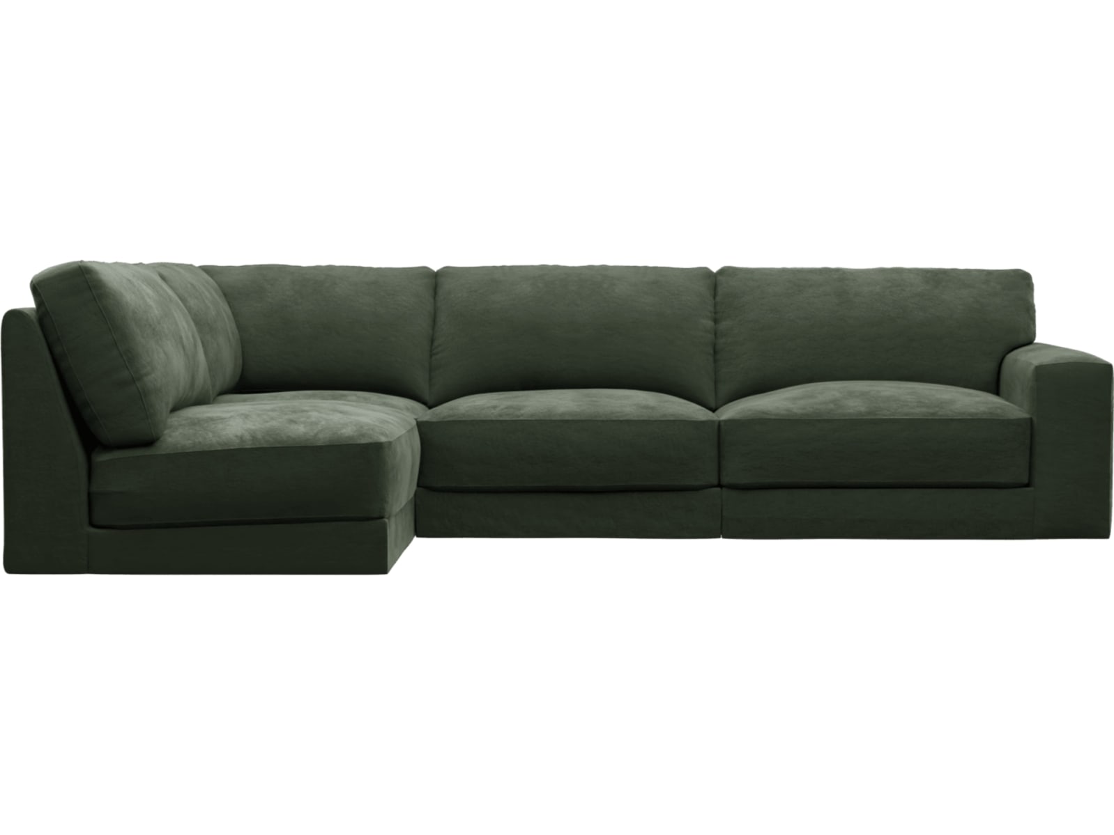 Monica Muse Forest Sofa - 4 Seater LAF Terminal color Muse Forest