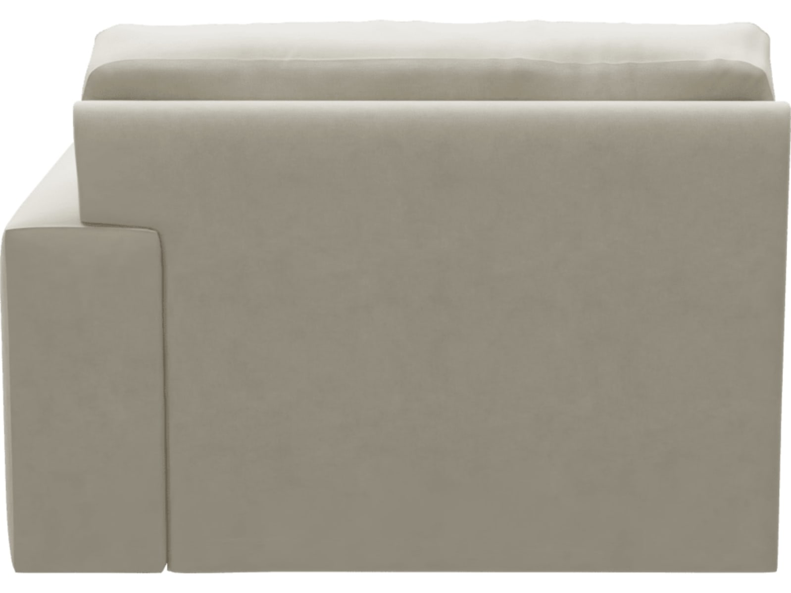 Monica Muse Flax Right Arm Facing Chaise Module color Muse Flax