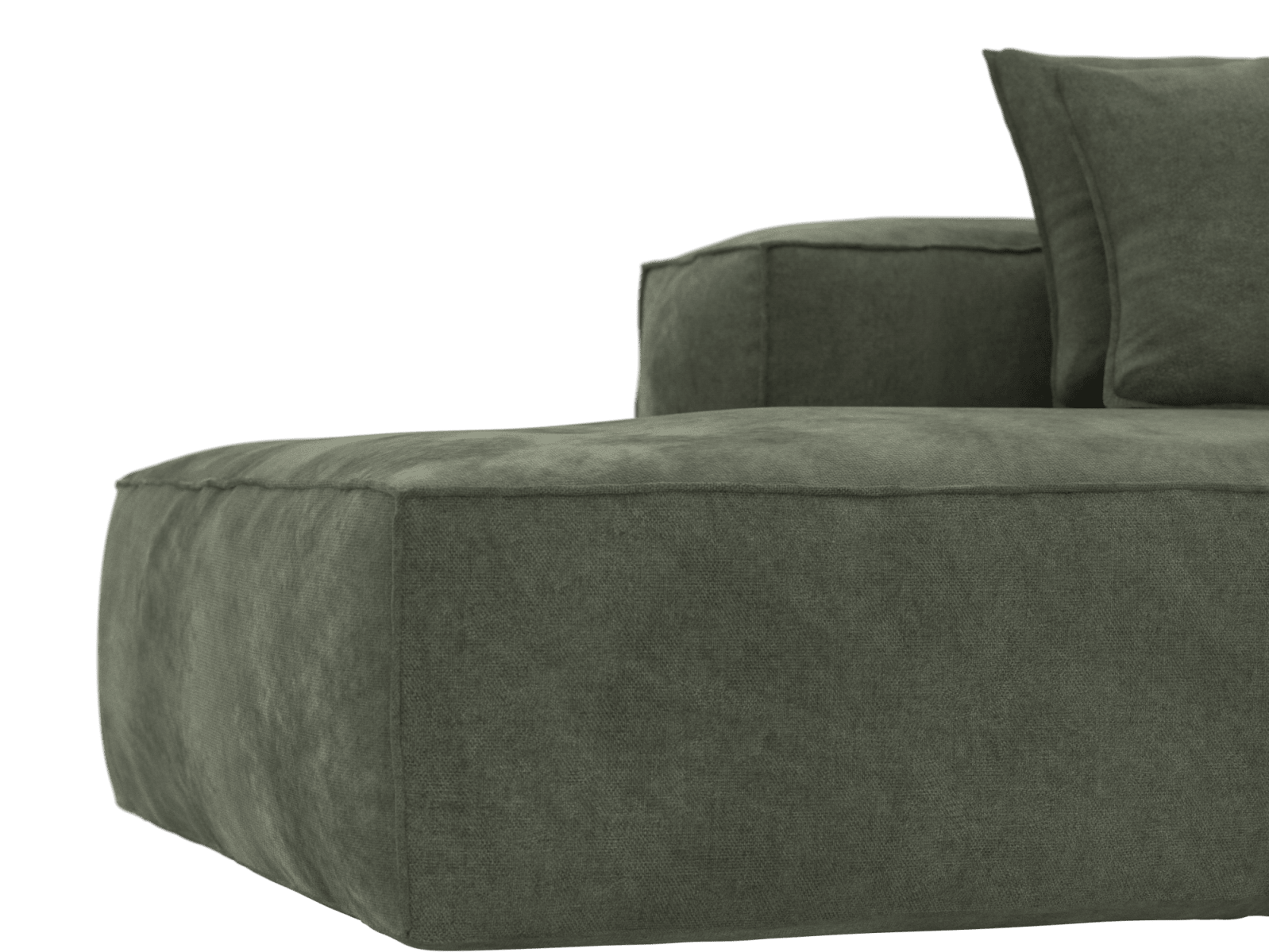 Riley Muse Forest 4 Seater Terminal Left Modular Sofa color Muse Forest