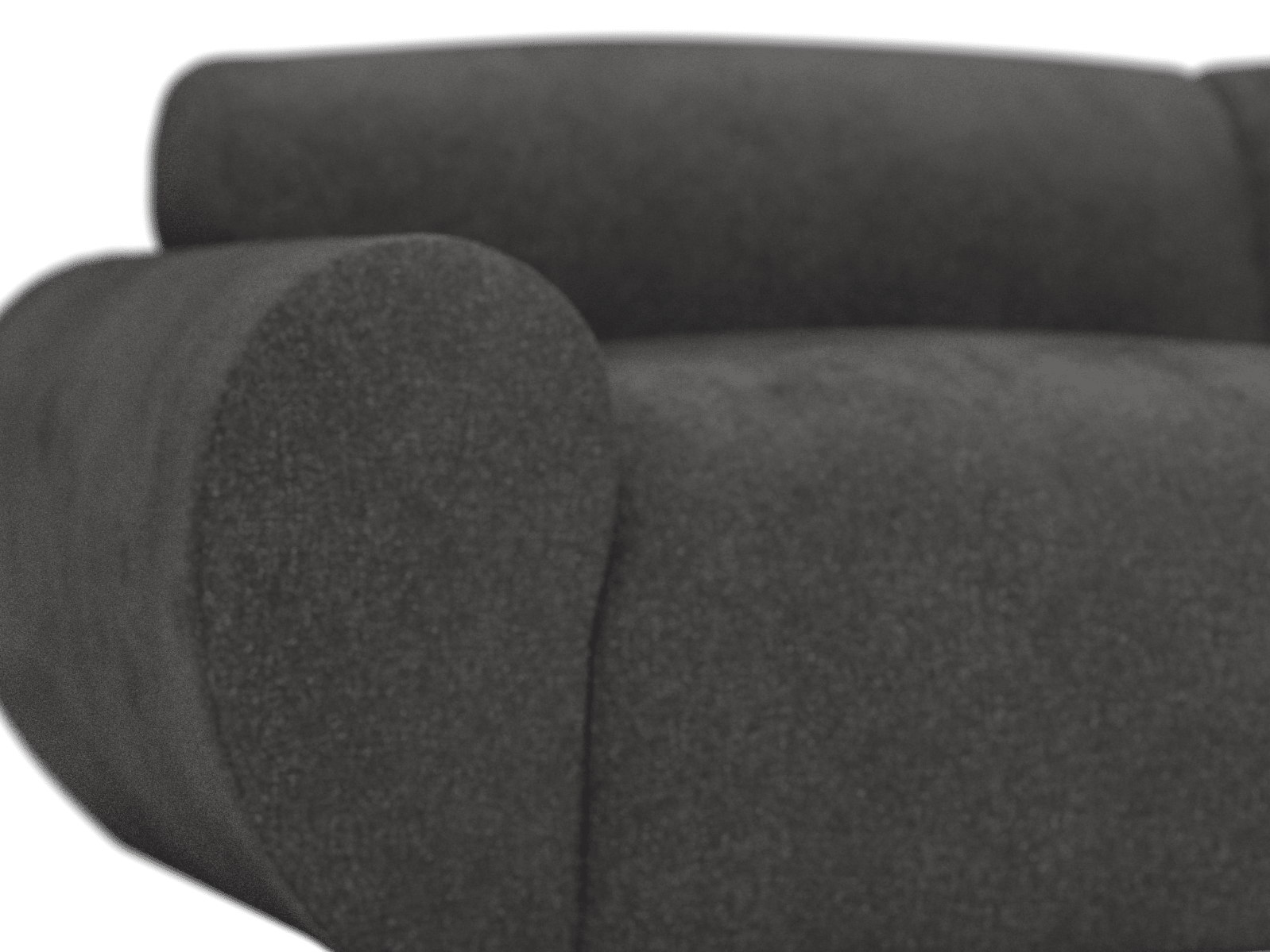 Malmo California Charcoal Chaise Sofa - 3 Seater color California Charcoal