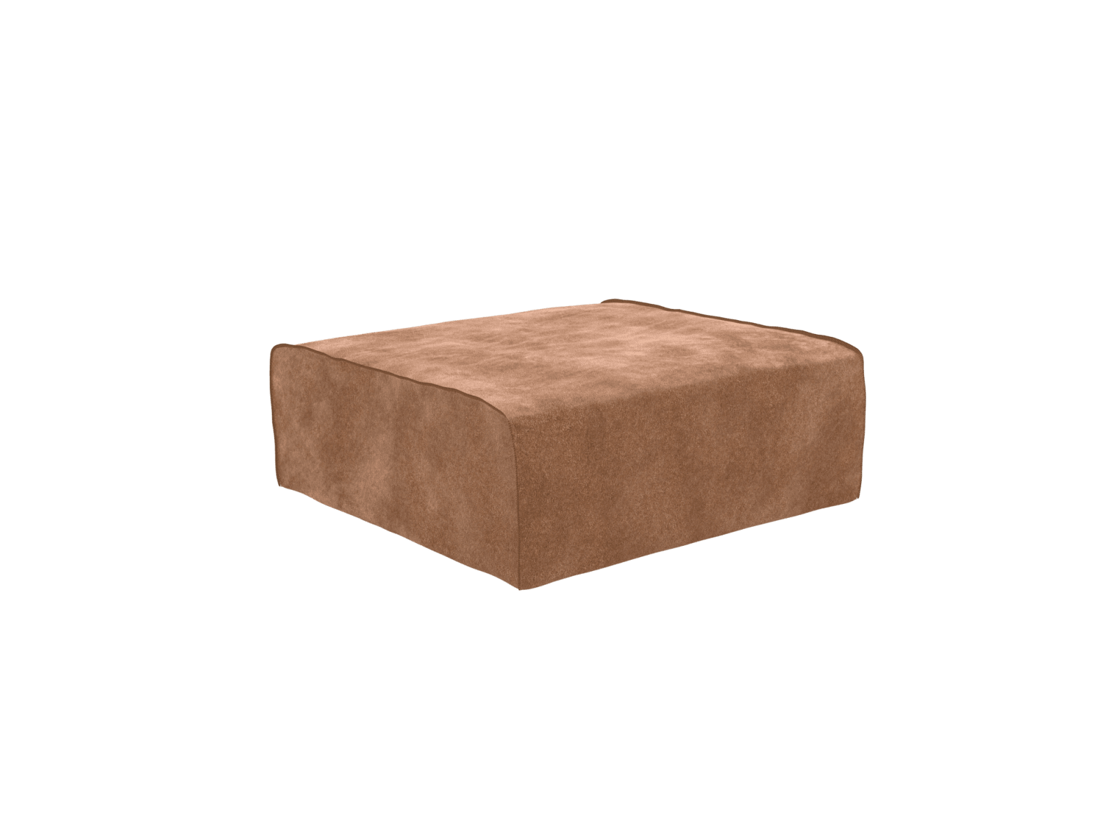 Como Tribute Chestnut Ottoman - Large color Tribute Chestnut