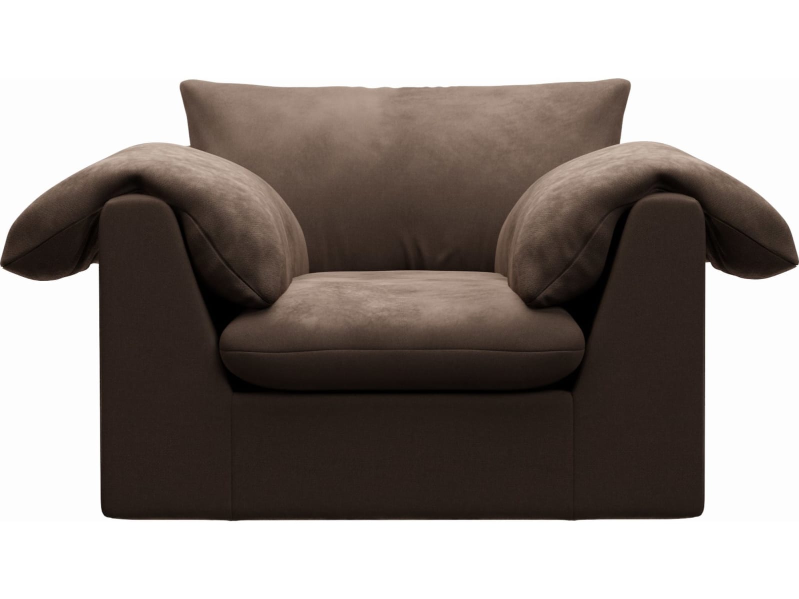 Ludlow Muse Chocolate Armchair color Muse Chocolate