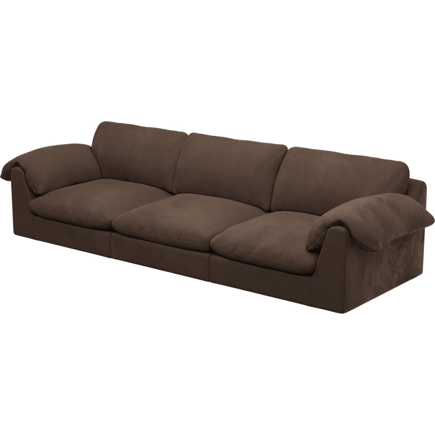 Ludlow Muse Chocolate Sofa - 3 Seater color Muse Chocolate