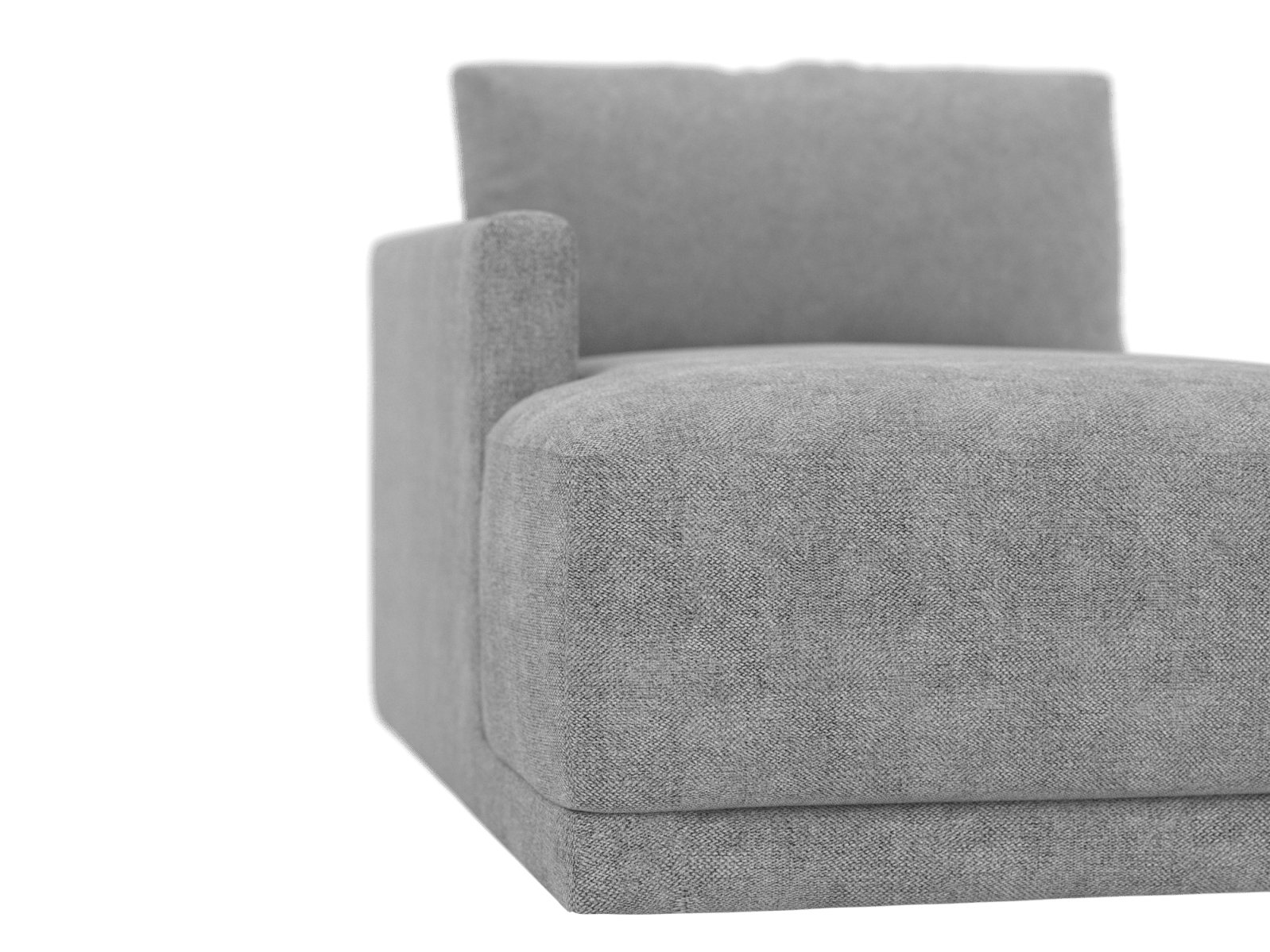Haven California Slate Left Arm Facing Chaise Sofa Module color California Slate