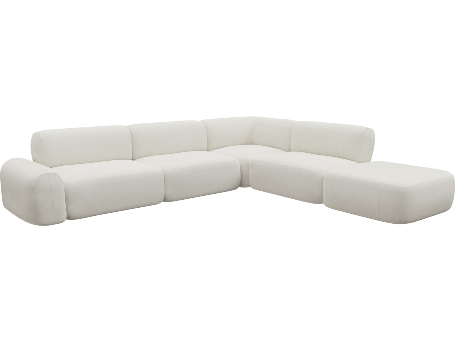 Beckett Tribute Shell Modular Sofa - 6 Piece color Tribute Shell