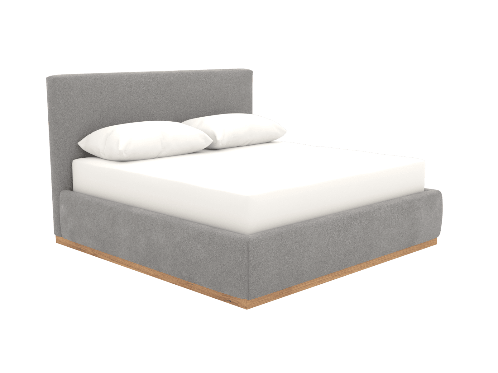 Haven Gas Lift Bed Toorak Pebble King color Toorak Pebble