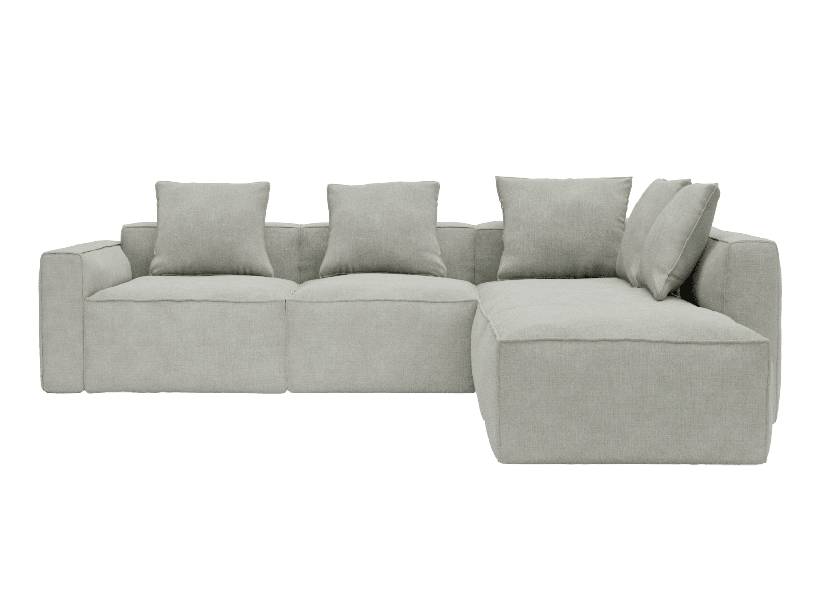 Riley Apt Toorak Pebble Sofa - 5 Seater RAF Terminal color Toorak Pebble