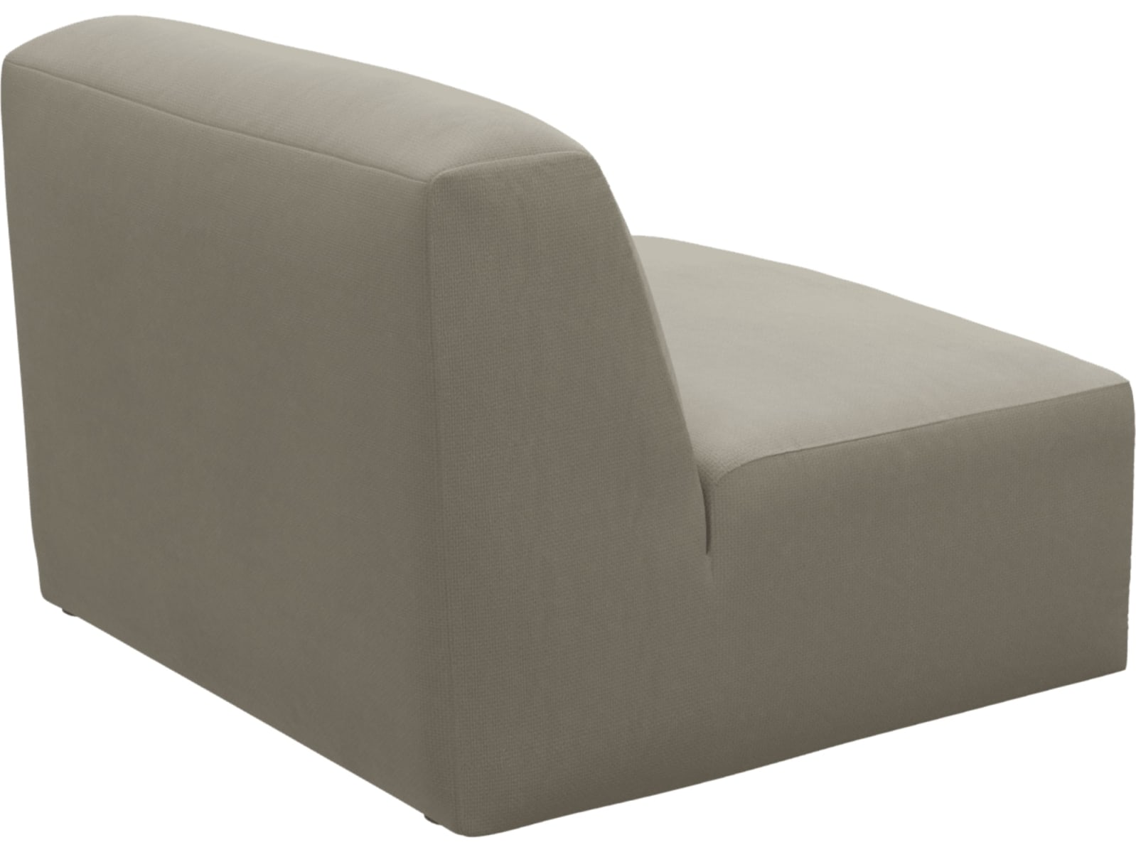 Copenhagen Plaza Natural Armless Chair Sofa Module color Plaza Natural