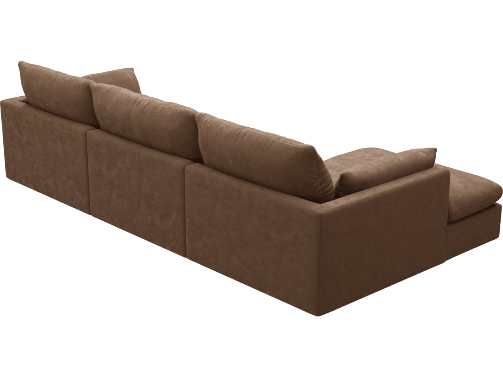 Willow Tribute Chestnut Chaise Sofa - 3 Seater color Tribute Chestnut
