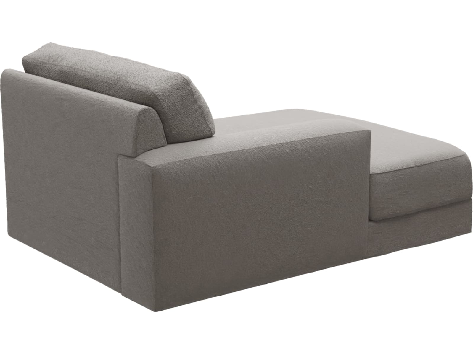 Monica Boucle Pumice Left Arm Facing Chaise Module color Boucle Pumice