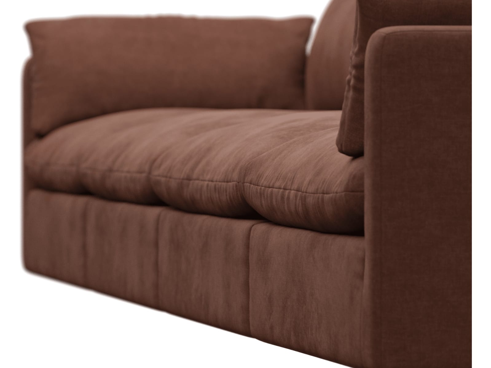 Willow Muse Rust Modular Sofa - 4 Seater color Muse Rust