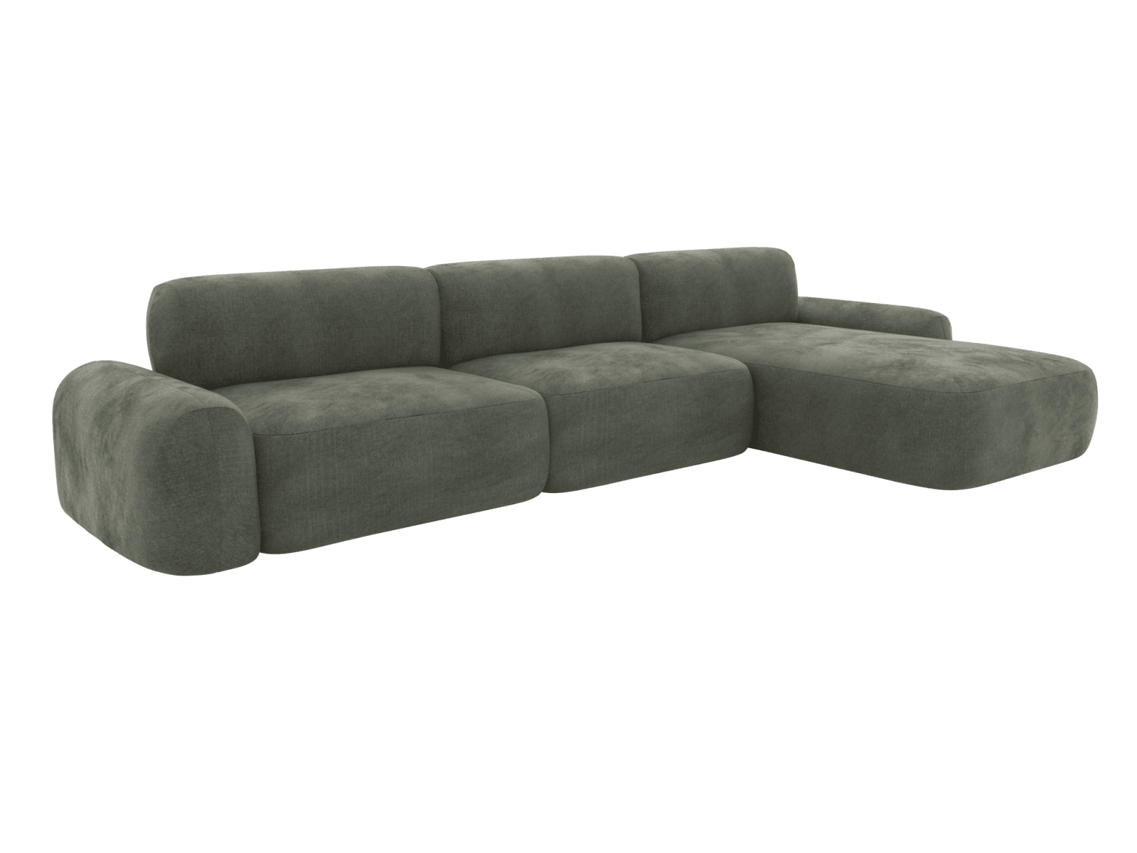 Beckett Tribute Dark Jade Modular Chaise Sofa - 3 Seater color Tribute Dark Jade
