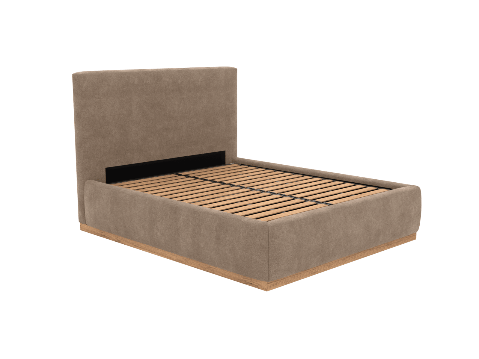 Haven Gas Lift Bed Tribute Walnut Queen color Tribute Walnut