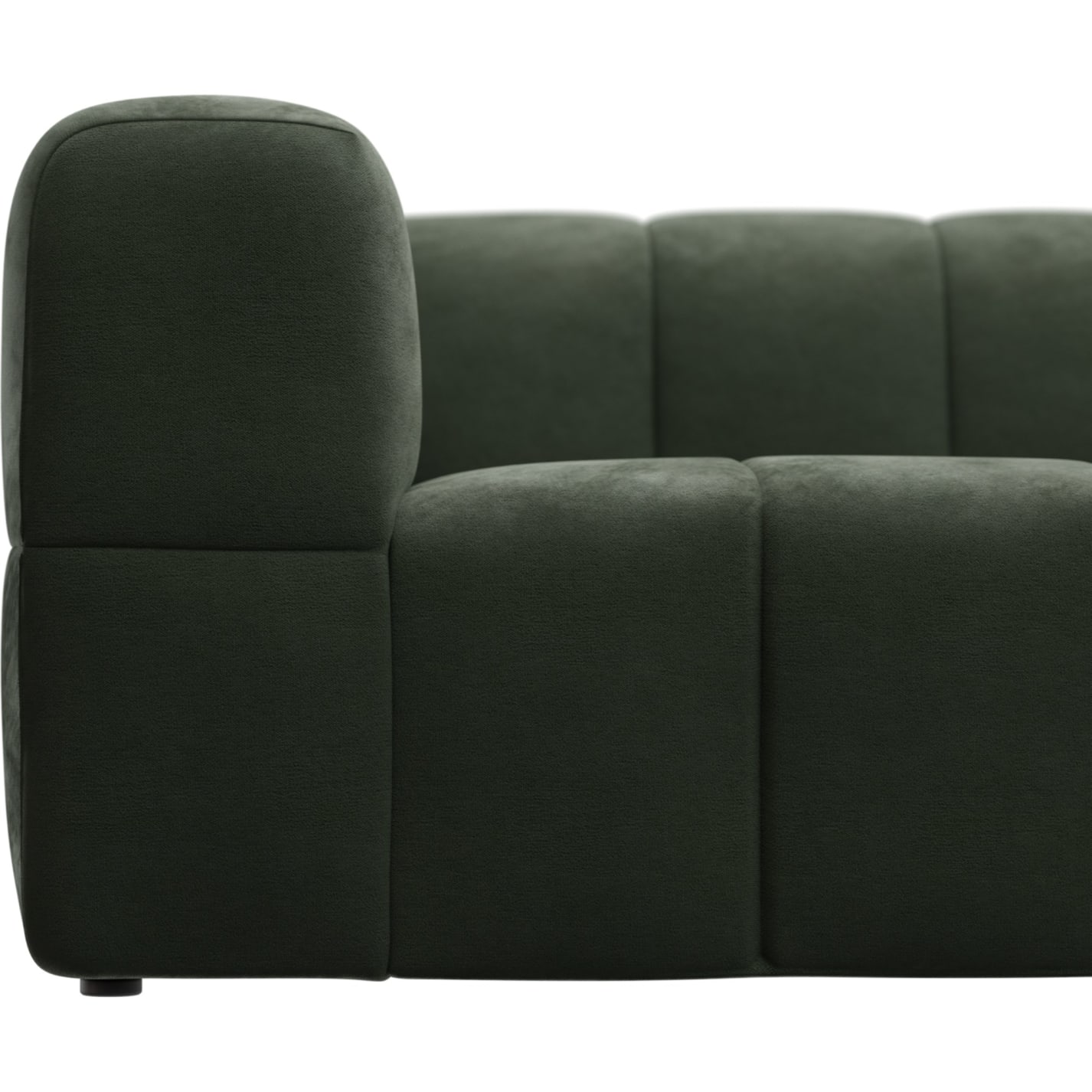 Lucello Muse Forest Modular Sofa with Ottoman - 5 Piece color Muse Forest