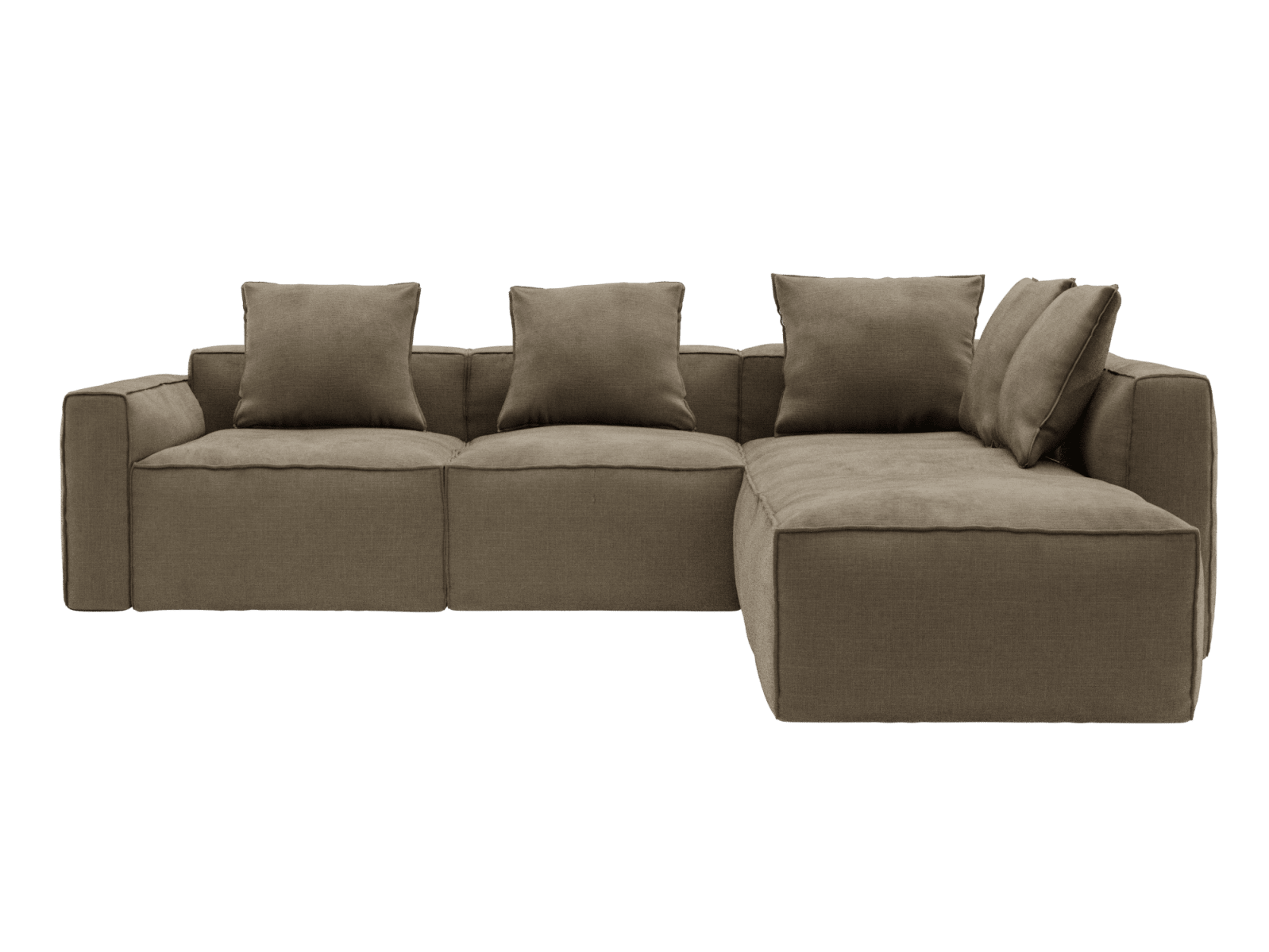 Riley Apt Tribute Walnut Sofa - 5 Seater RAF Terminal color Tribute Walnut