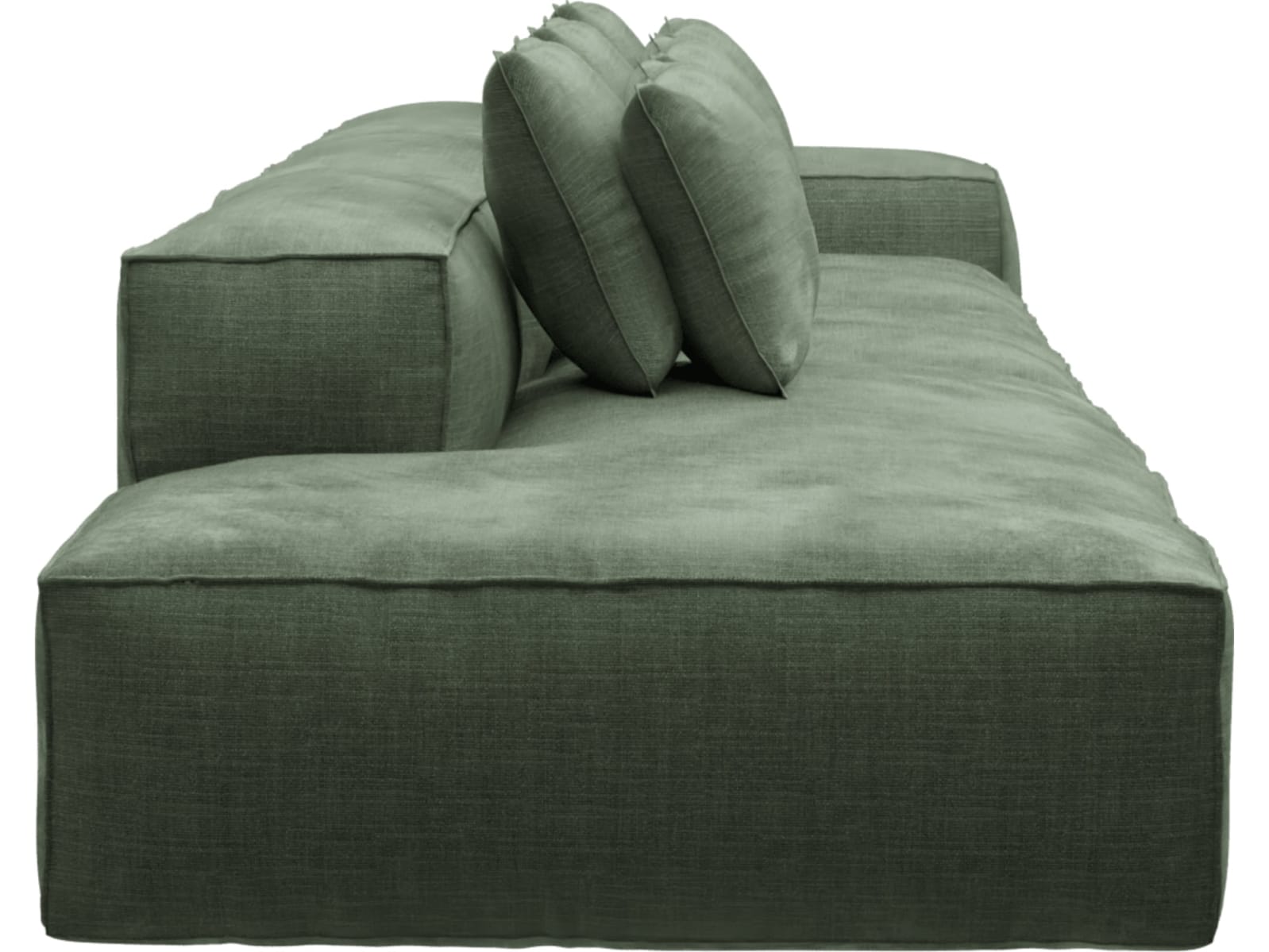 Riley Tribute Dark Jade Modular Sofa - 1x Arm, 2x Armless, 1x Left Terminal color Tribute Dark Jade