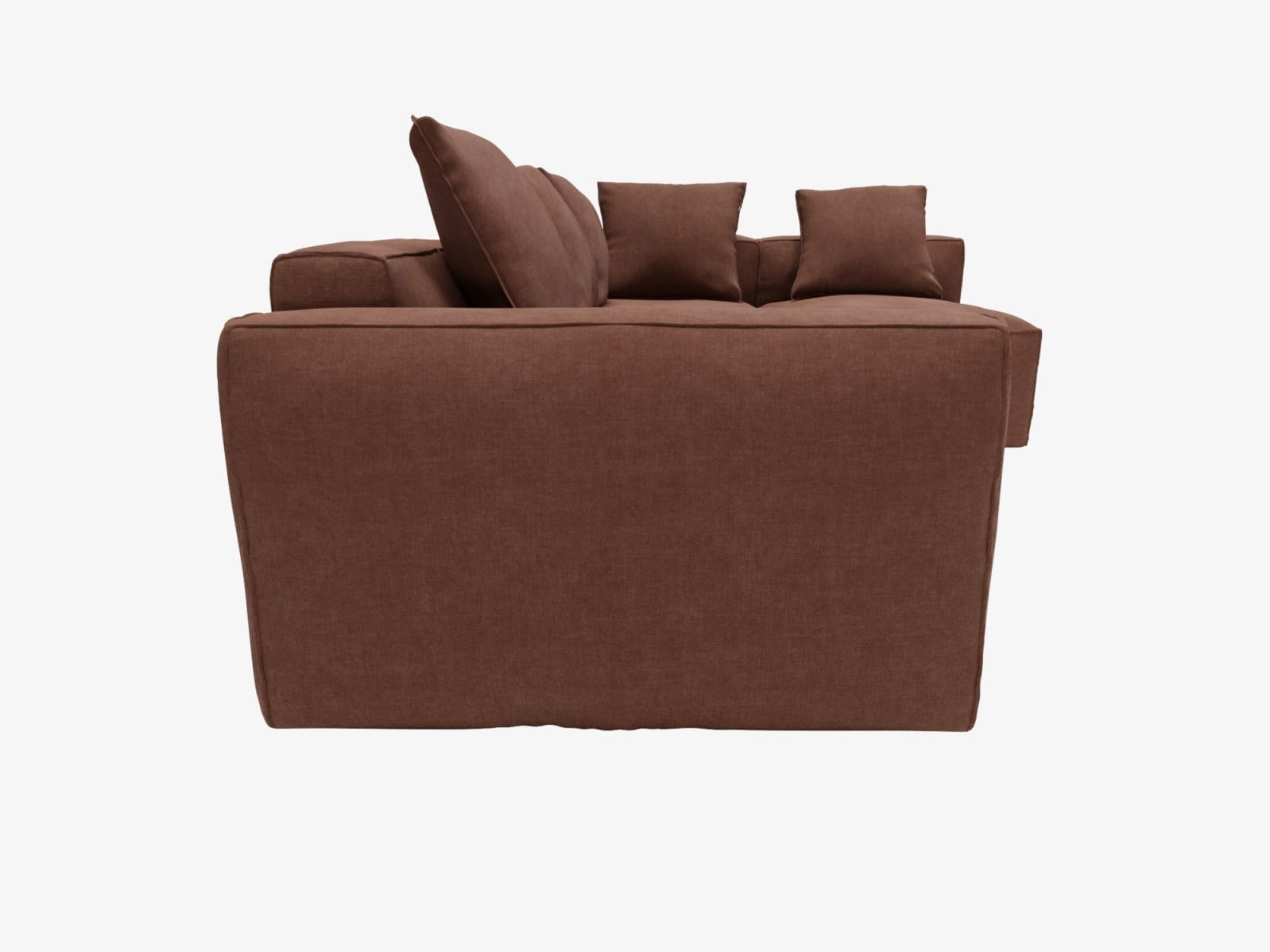 Riley Apt Muse Rust Corner Sofa - 4 Seater RAF Terminal color Muse Rust