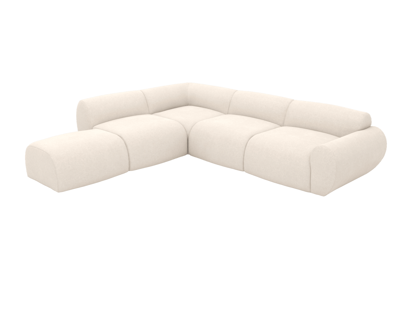 Malmo View Cream Sofa - 5 Seater LAF Terminal color View Cream