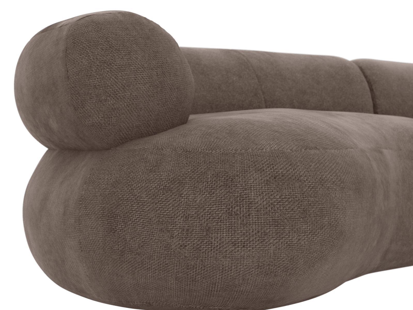 Colette Muse Mink Sofa - 3 Seater color Muse Mink