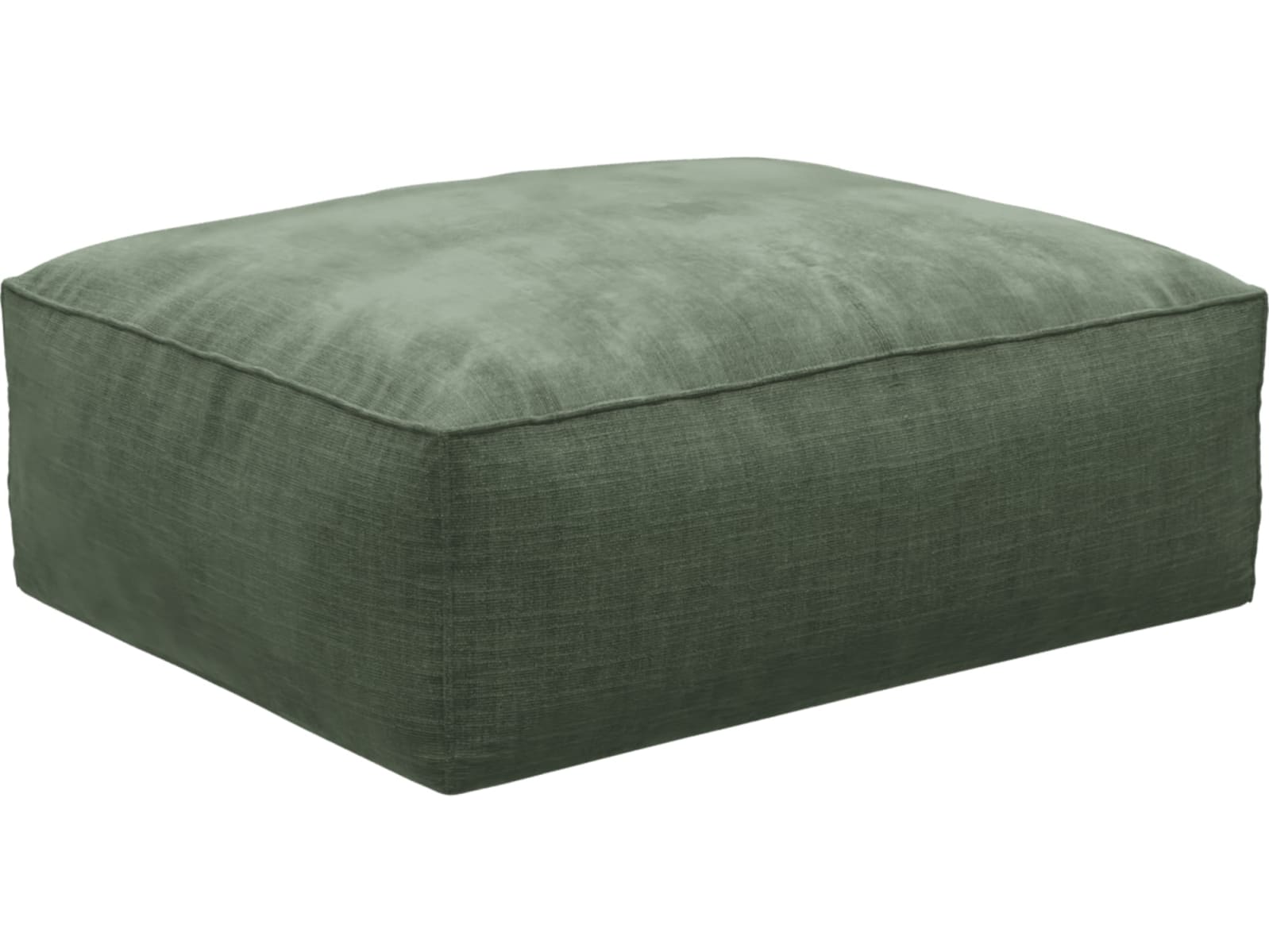 Riley Tribute Dark Jade Modular Big Ottoman color Tribute Dark Jade