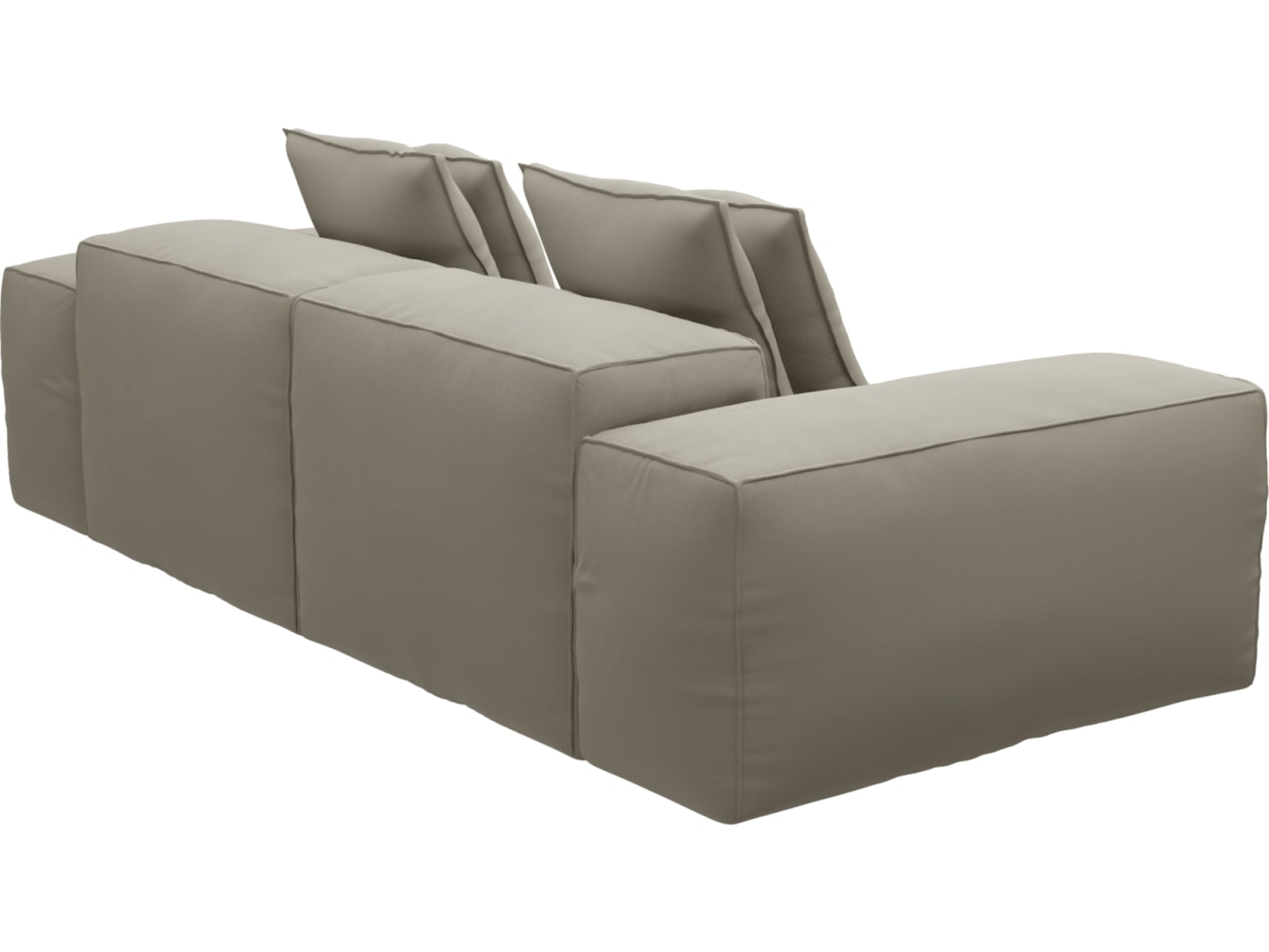 Riley Plaza Natural Modular Sofa - 2 Seater color Plaza Natural