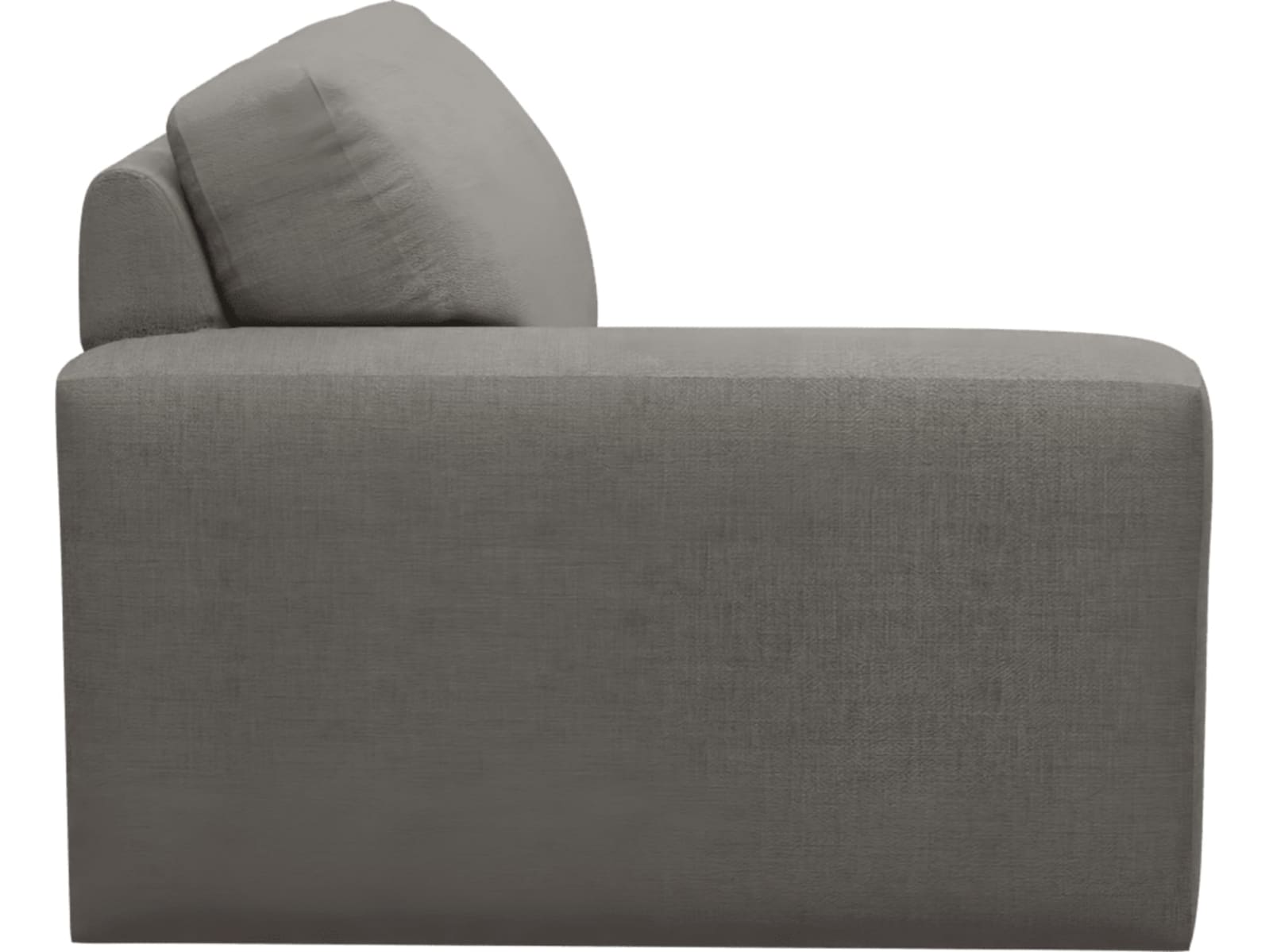 Monica Isla Soft Grey Left Arm Facing Chair Module color Isla Soft Grey