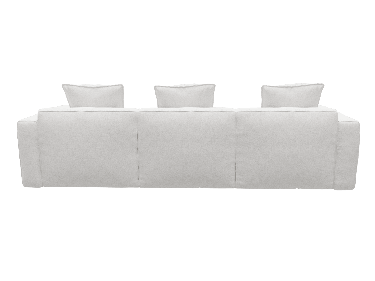 Riley Apt Noa Fog Sofa - 3 Seater Chaise color Noa Fog