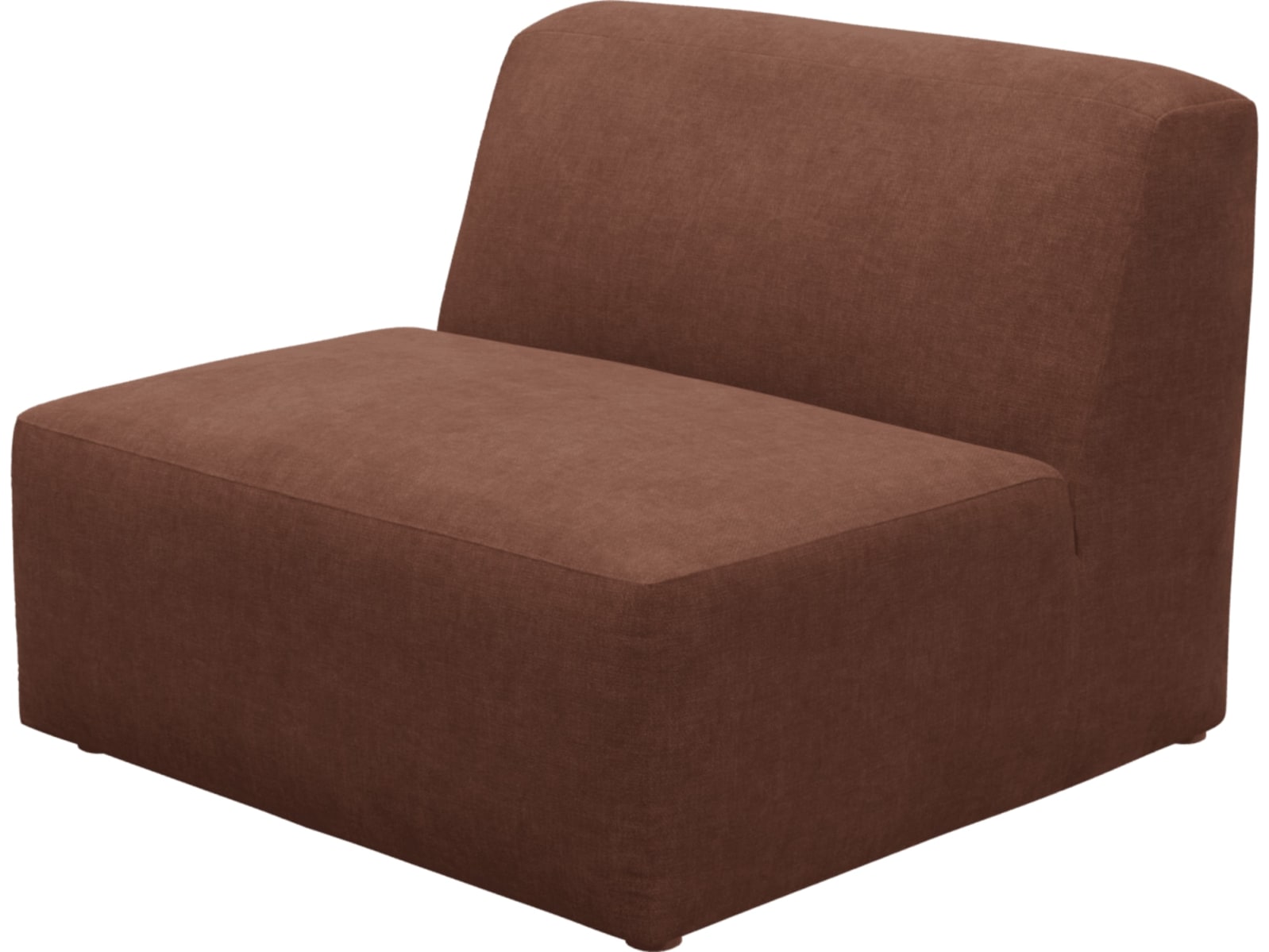 Copenhagen Muse Rust Armless Chair Sofa Module color Muse Rust