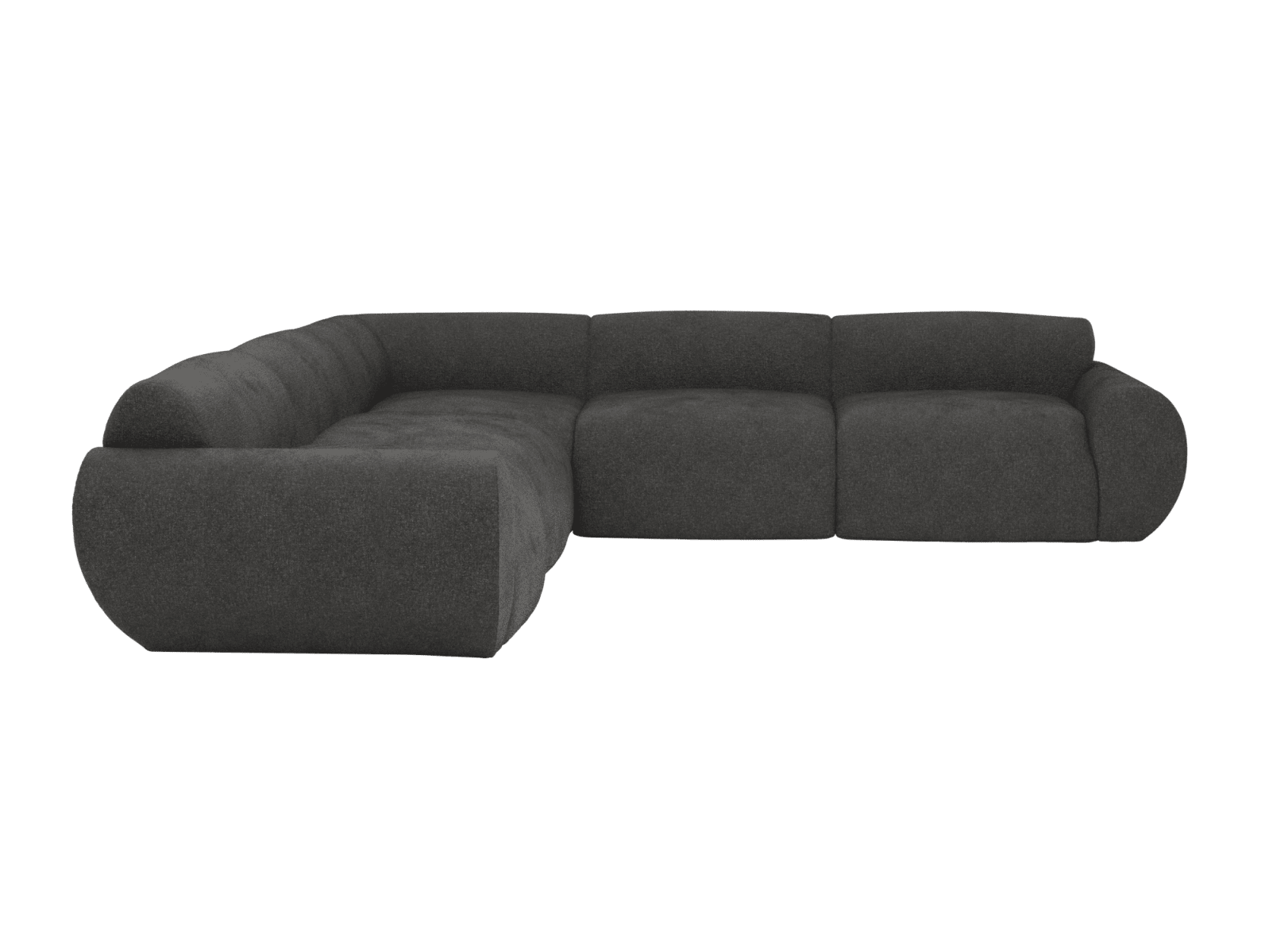 Malmo California Charcoal Corner Sofa - 5 Seater color California Charcoal