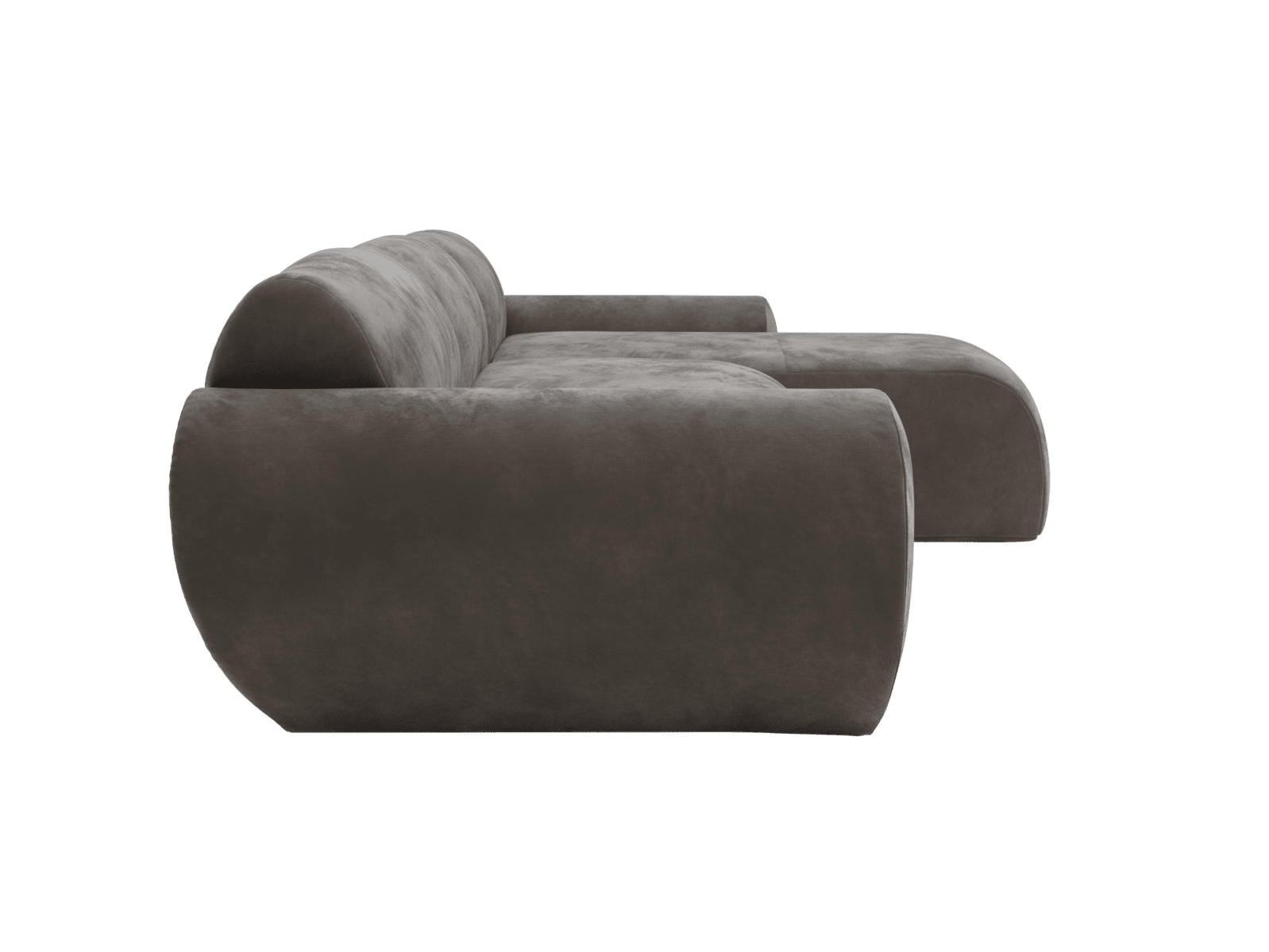 Malmo Muse Mink Chaise Sofa - 3 Seater color Muse Mink