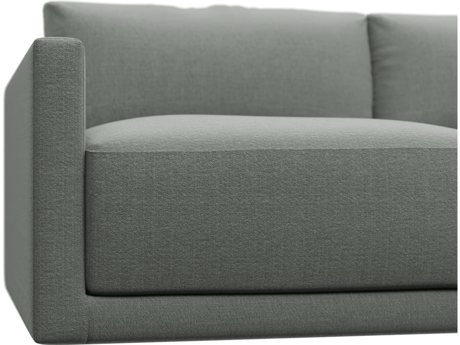 Haven Tribute Storm Left Arm Facing 3 Seater Sofa Module color Tribute Storm