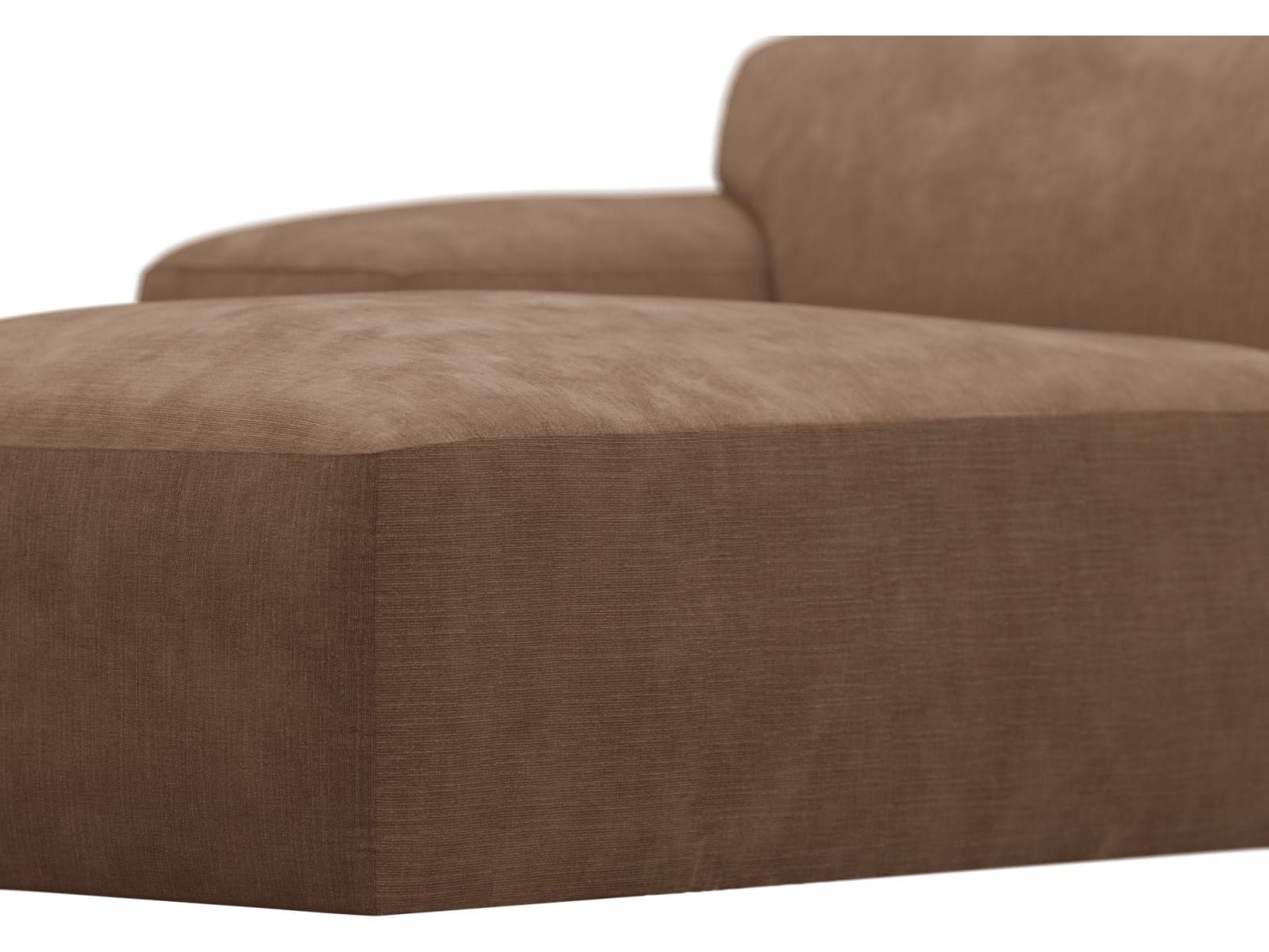 Copenhagen Tribute Chestnut Left Arm Facing Chaise Module color Tribute Chestnut