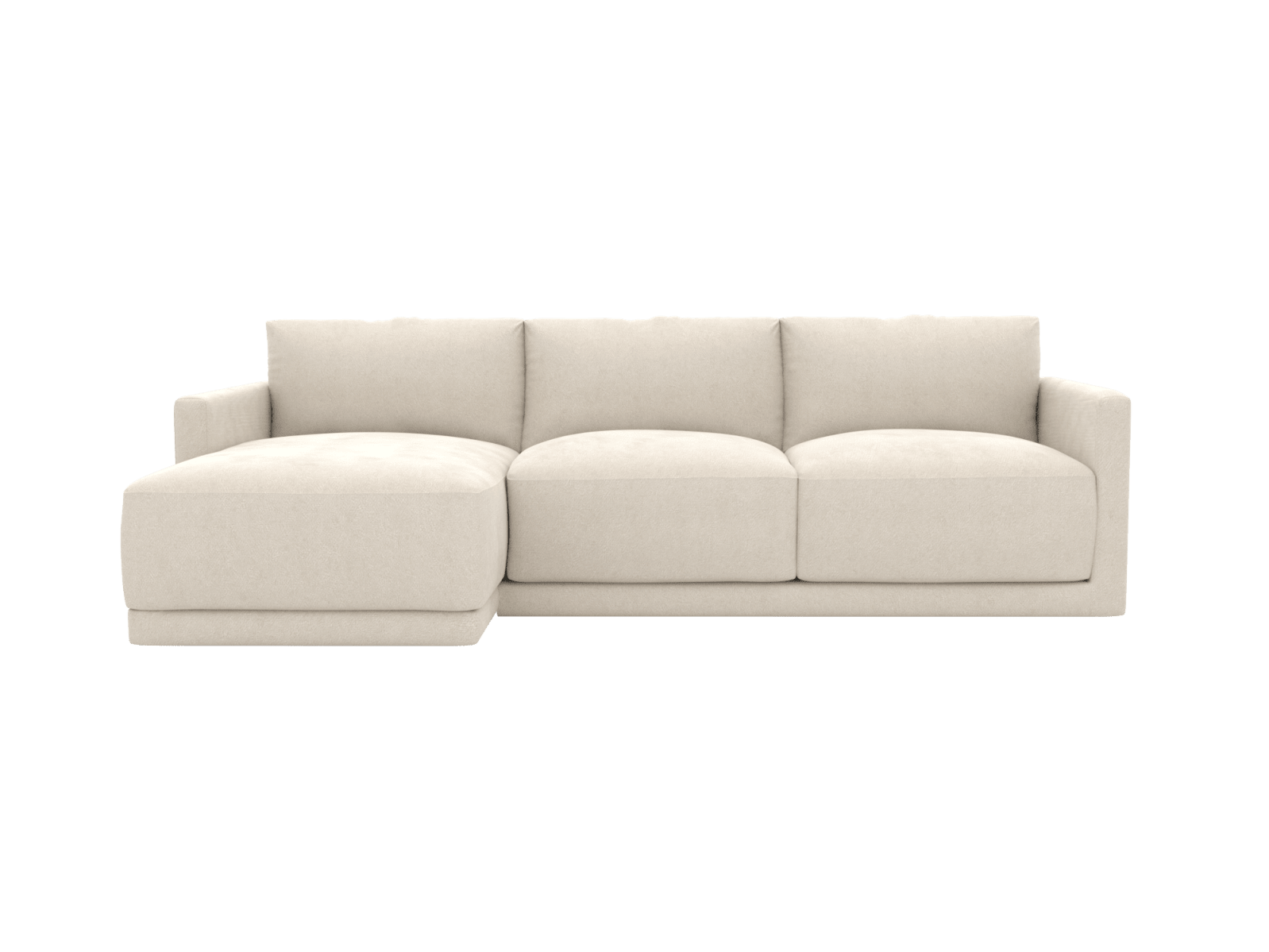 Haven Muse Flax 3 Seater Chaise Sofa color Muse Flax