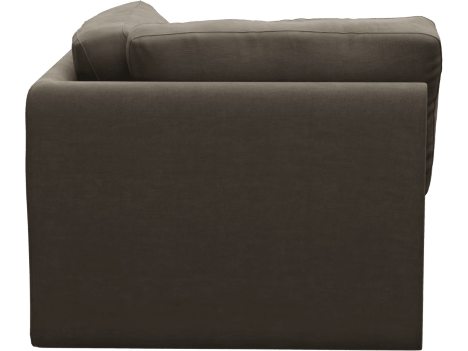 Monica Muse Mink Corner Sofa Chair Module color Muse Mink
