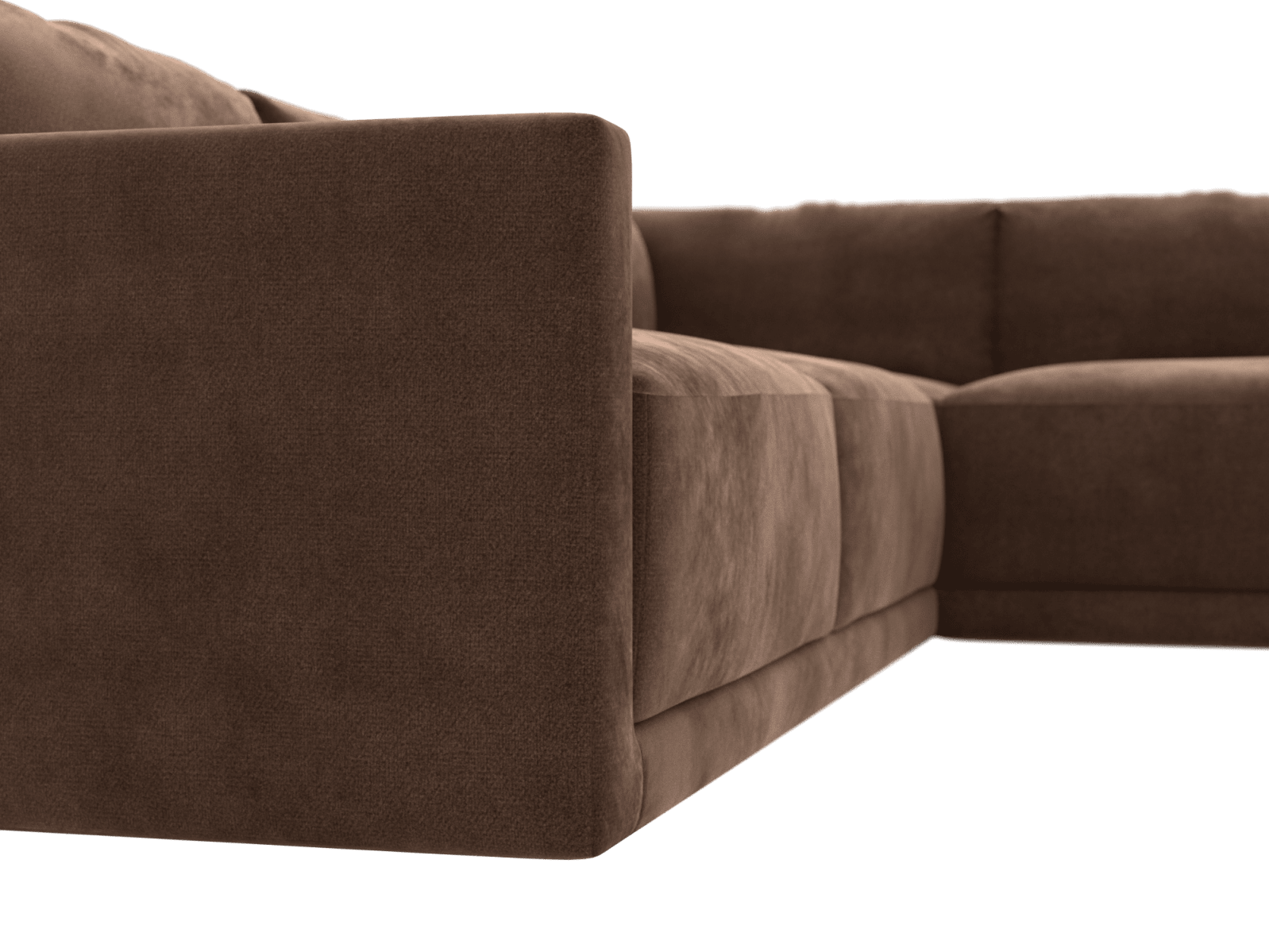 Haven Muse Chocolate 7 Seater Corner Sofa color Muse Chocolate