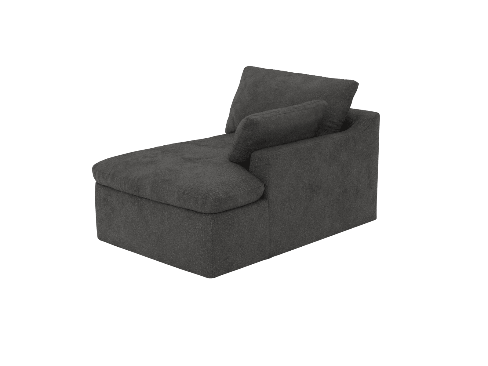 Retreat California Charcoal Chaise Sofa Right Arm Facing Module color California Charcoal