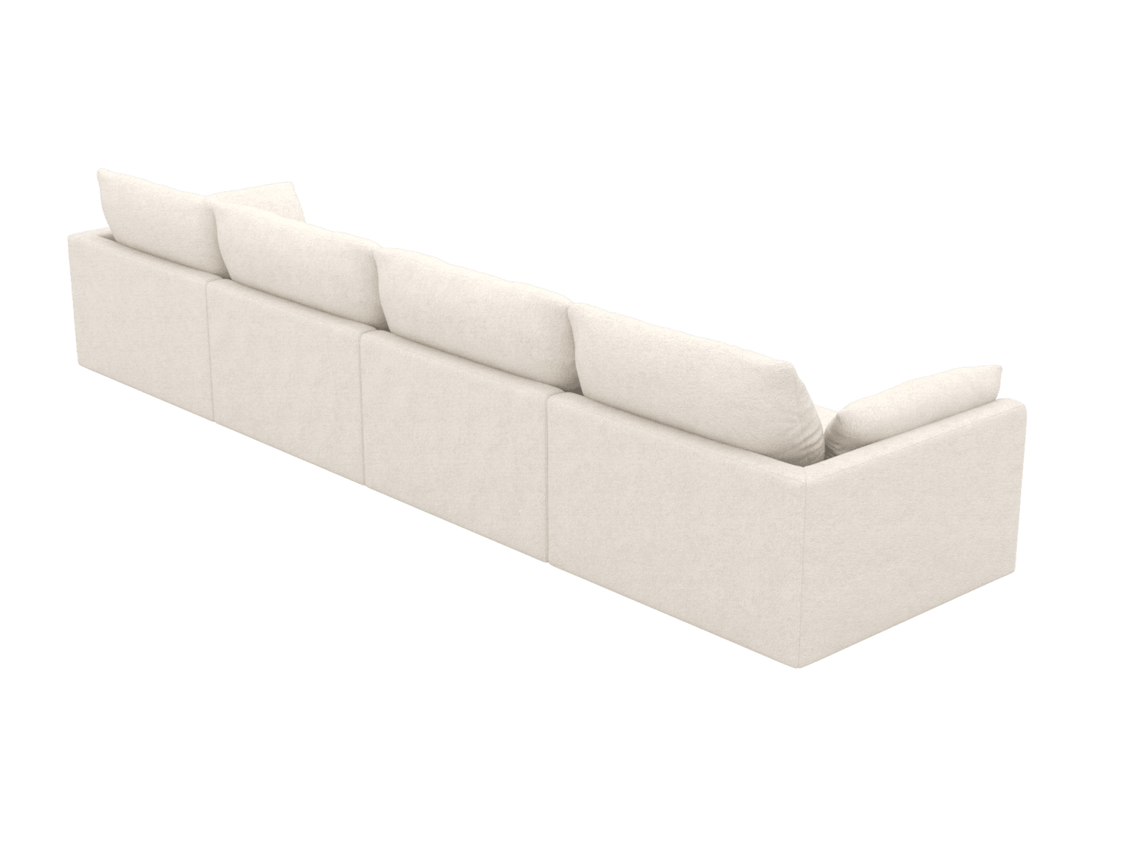 Willow Noa Fog Modular Sofa - 4 Seater color Noa Fog