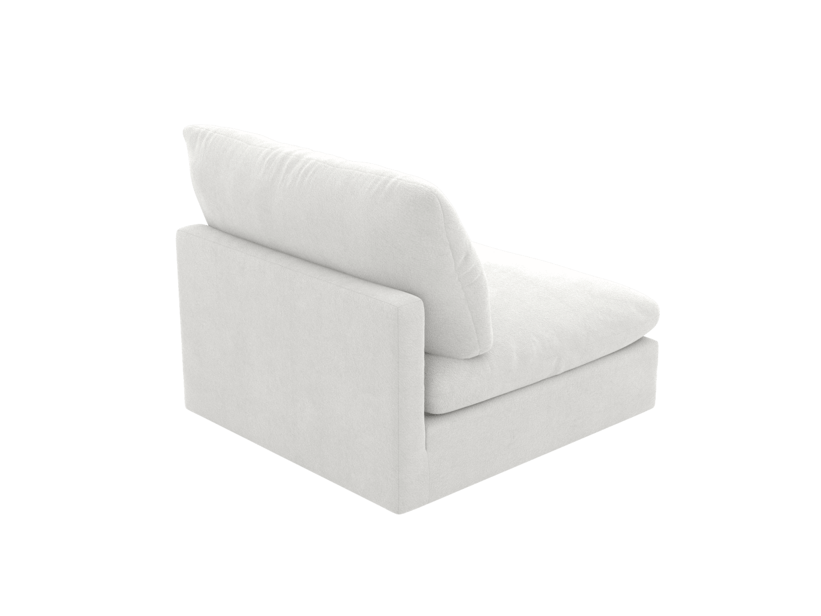 Willow Muse Frost Armless Sofa Module color Muse Frost