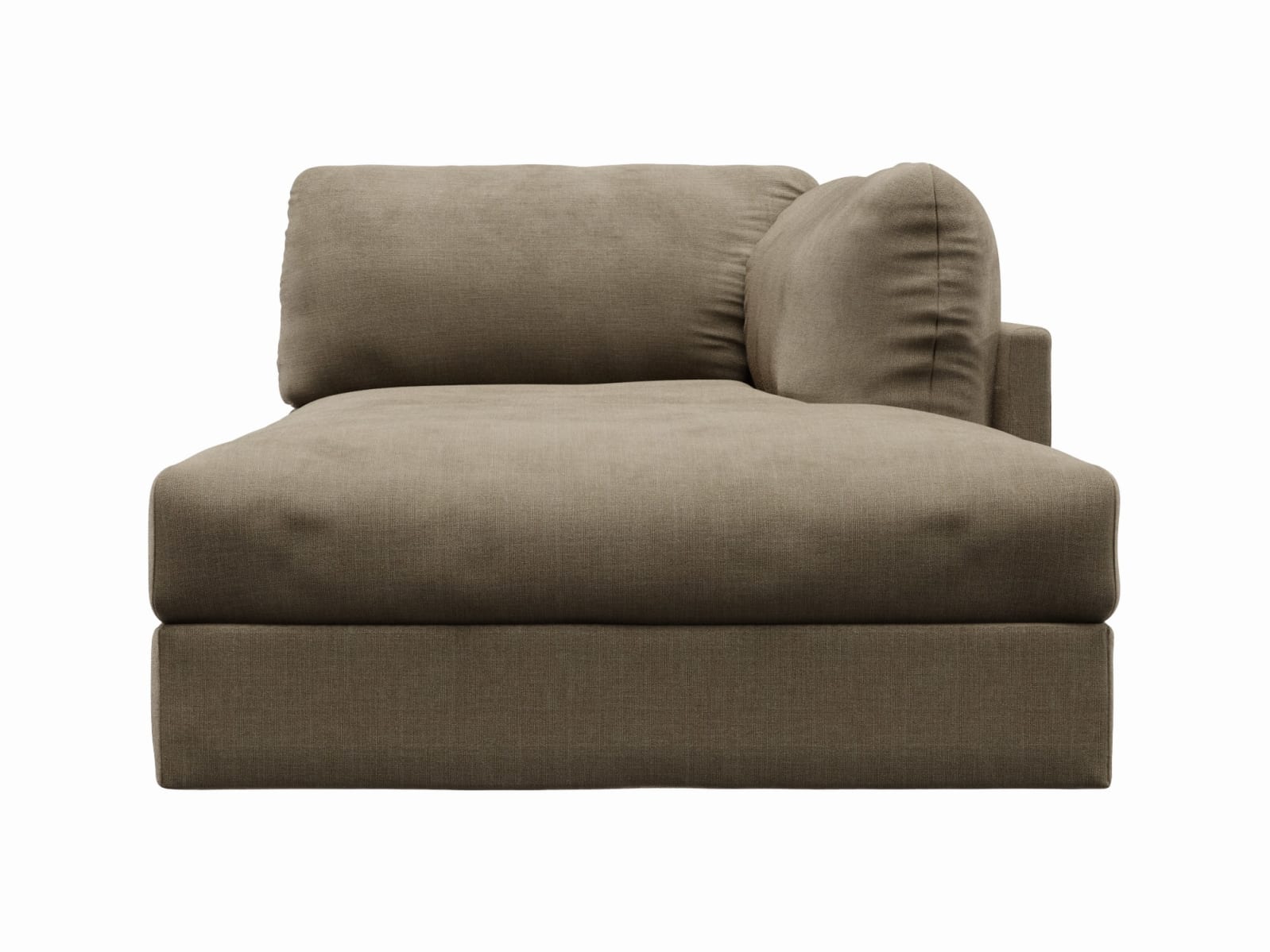 Finley Tribute Walnut Right Arm Facing Chaise Module color Tribute Walnut