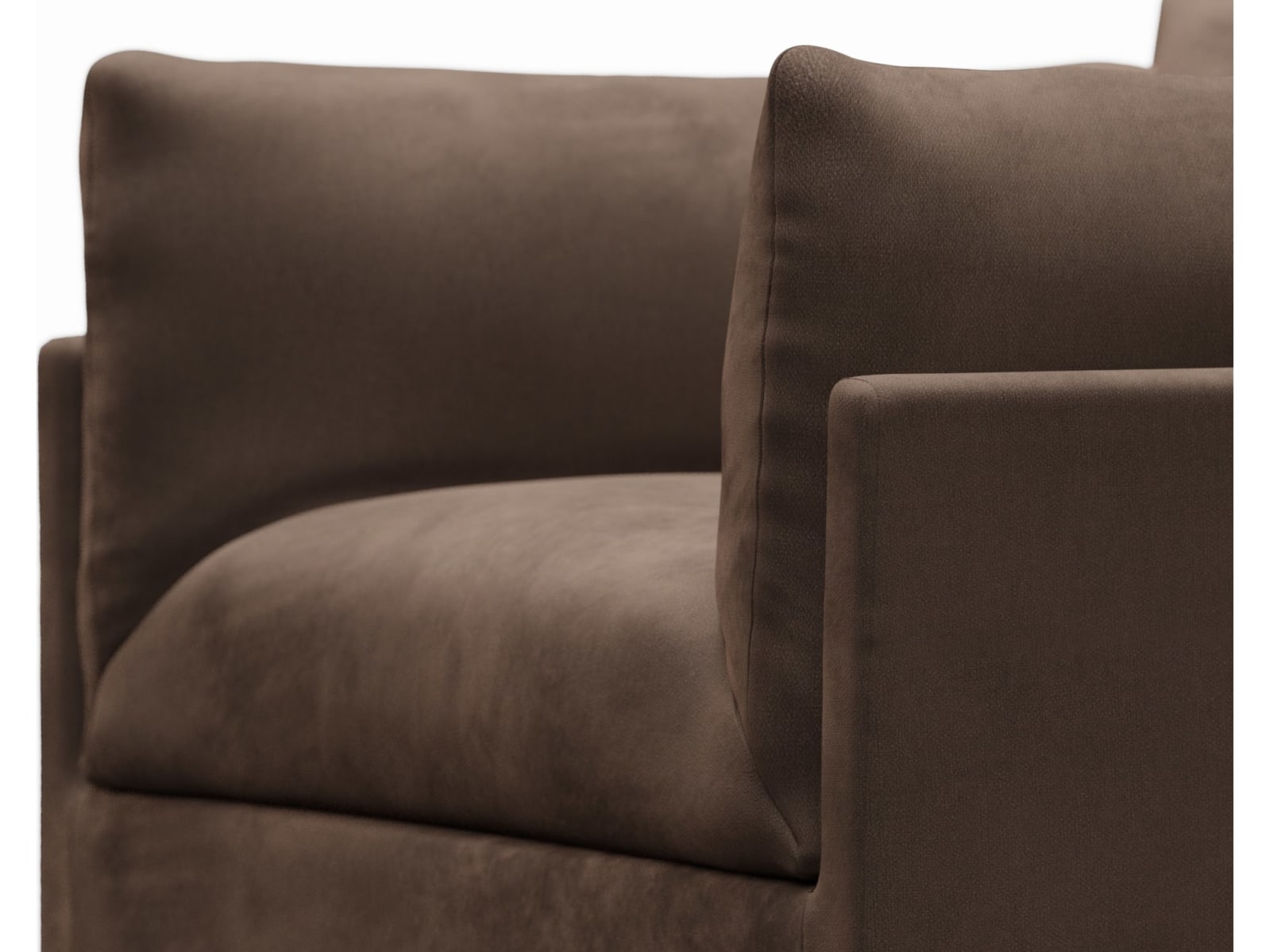 Finley Muse Chocolate Armchair color Muse Chocolate