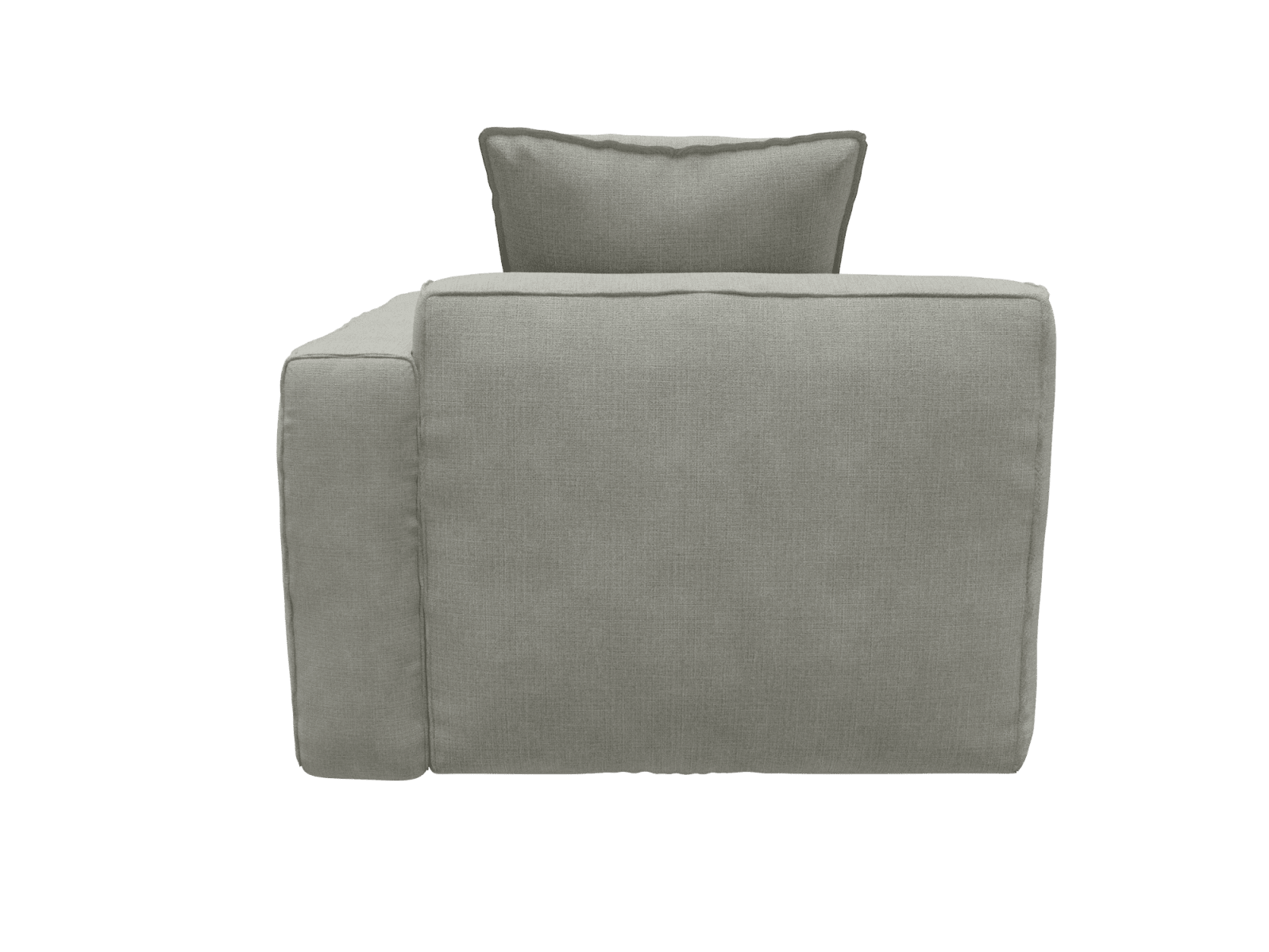 Riley Apt Toorak Pebble Right Arm Facing Chair Module color Toorak Pebble