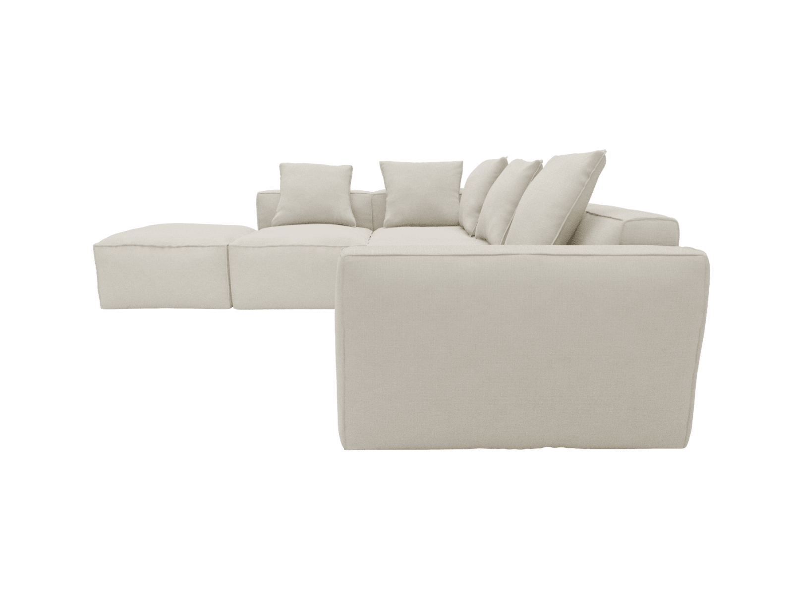 Riley Apt Toorak Pearl Sofa - 5 Seater LAF Terminal color Toorak Pearl