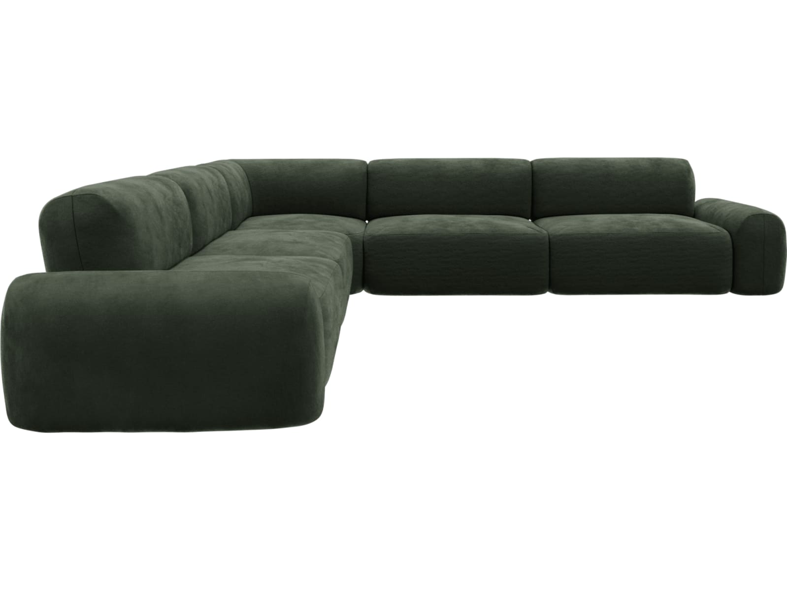 Beckett Muse Forest Modular Corner Sofa - 7 Piece color Muse Forest