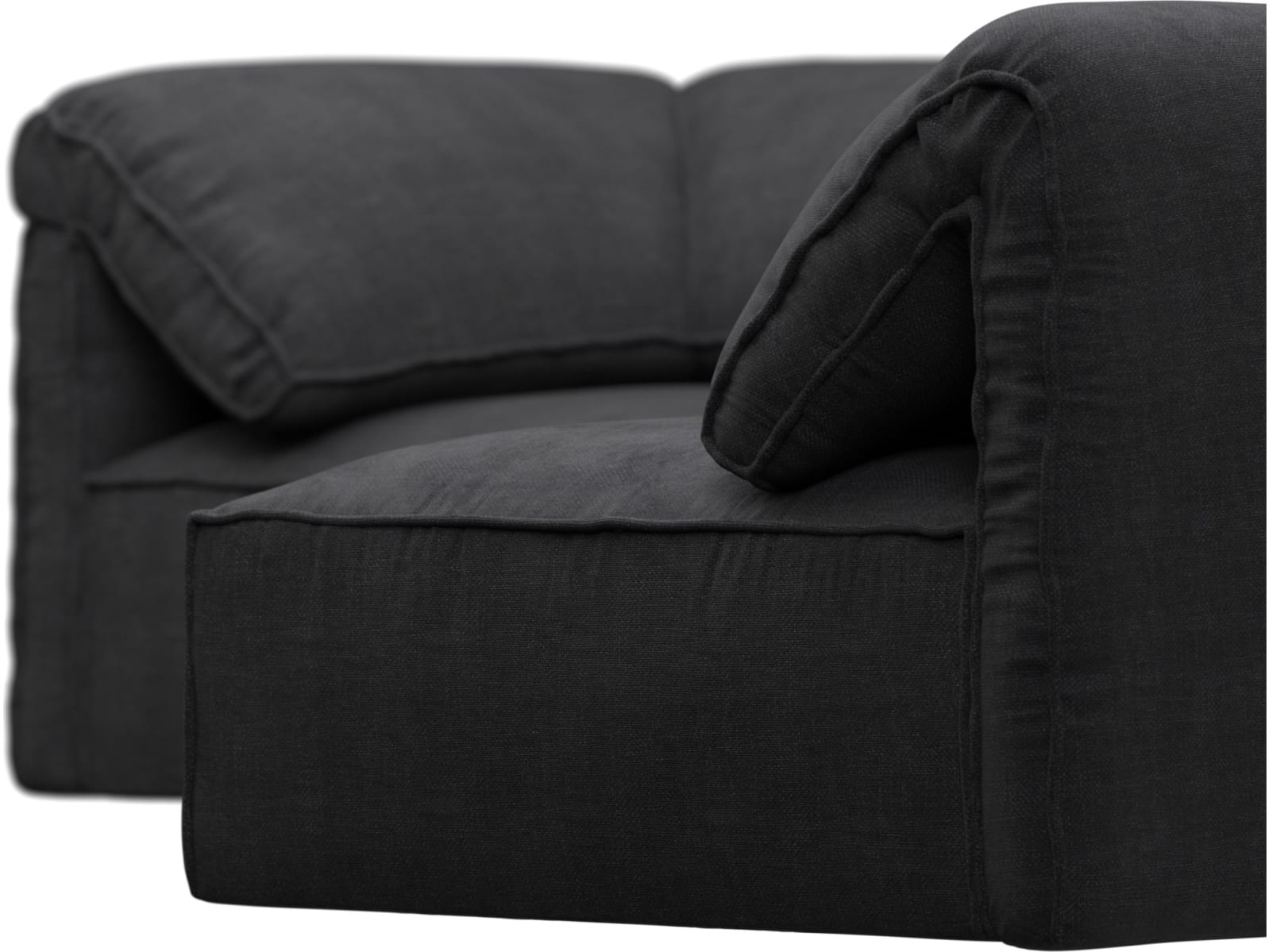 Kai Plaza Flint Grey Modular Sofa - 5 Seater color Plaza Flint Grey