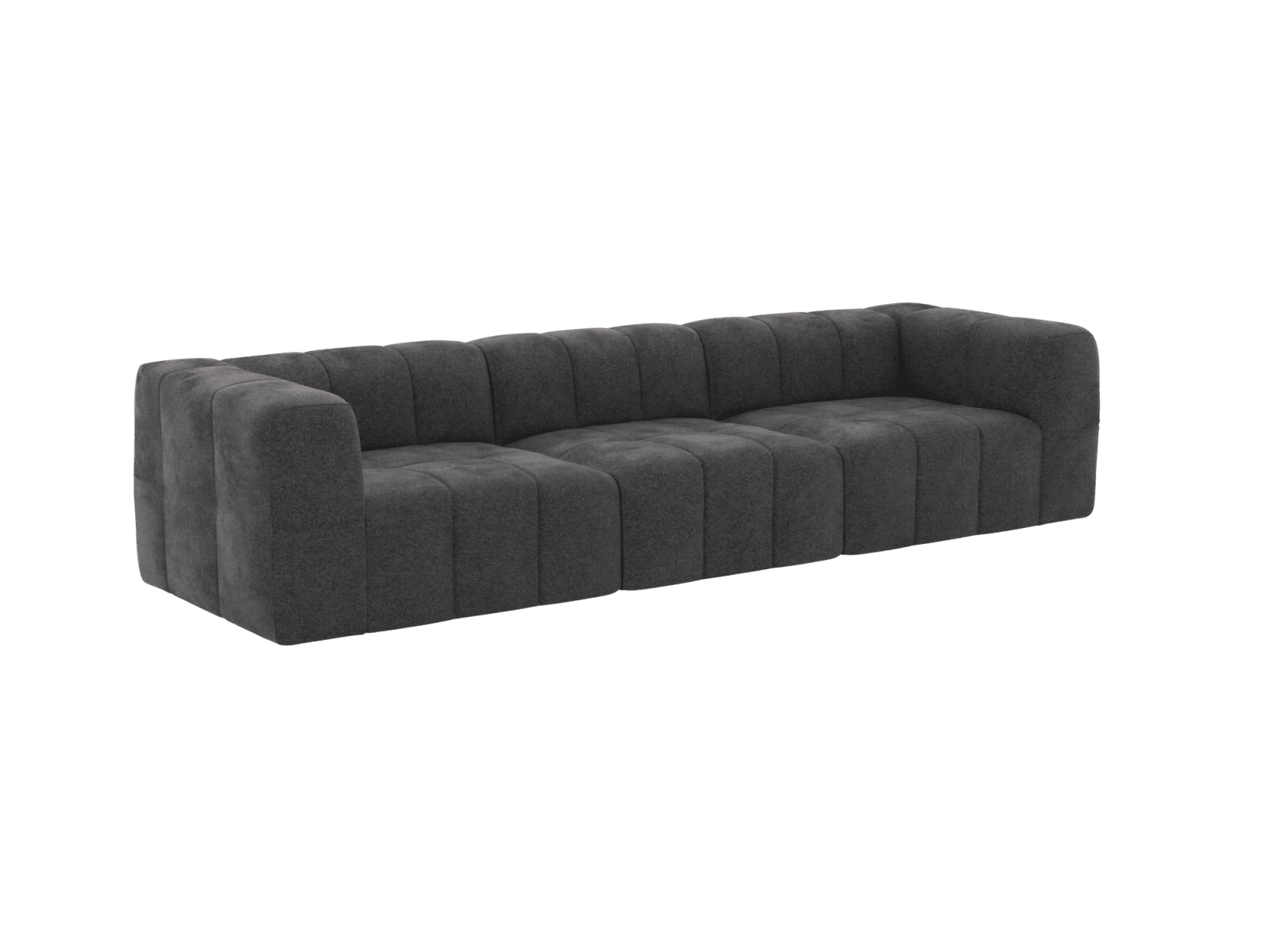 Lucello California Charcoal Modular Sofa - 3 Piece color California Charcoal