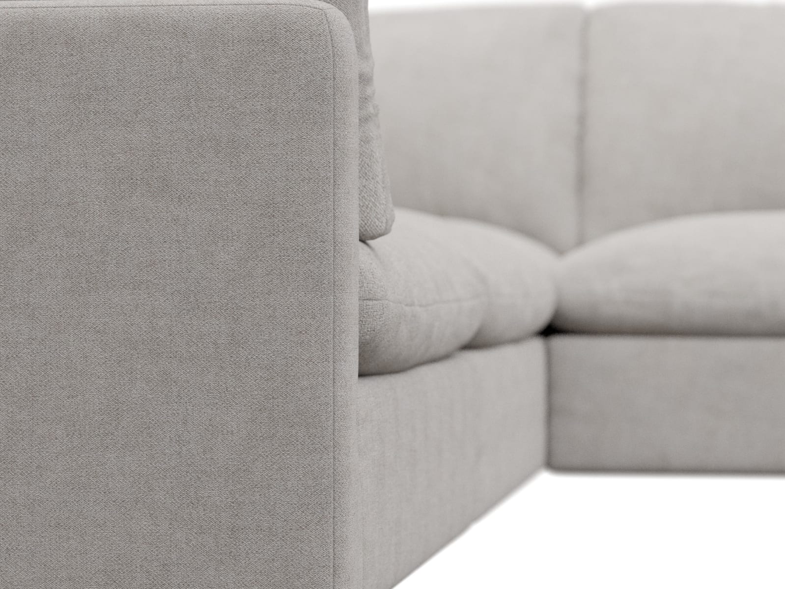 Willow Avon Mineral Corner Sofa - 5 Seater color Avon Mineral