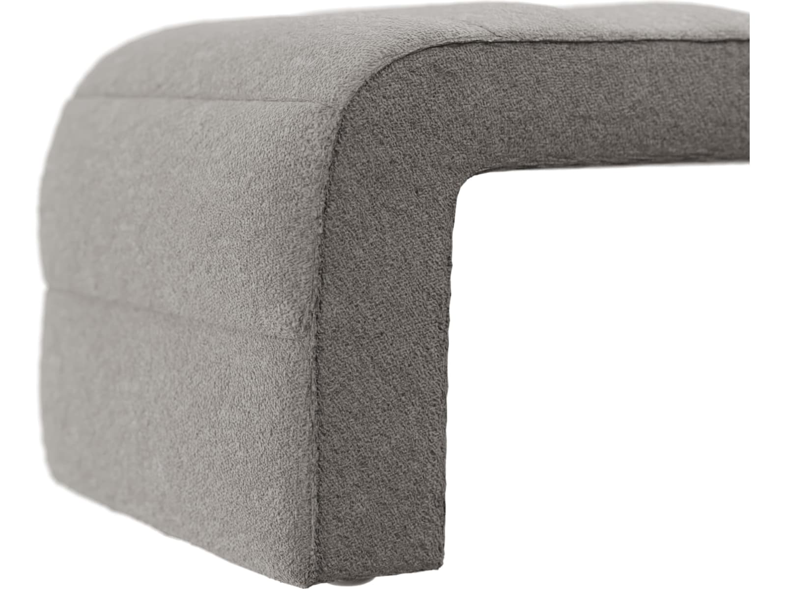 Maeve Bench Boucle Pumice color Boucle Pumice
